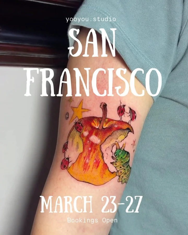 Hello San Francisco! 

I am so excited to be guesting in your city March 23-27 at @monomoontattoo 💗💗
Booking link is in my bio, DM for any inquiries! I am accepting flashes and custom design requests.

-

#tattoo #tattoos #sanfran #sanfranciscotatt