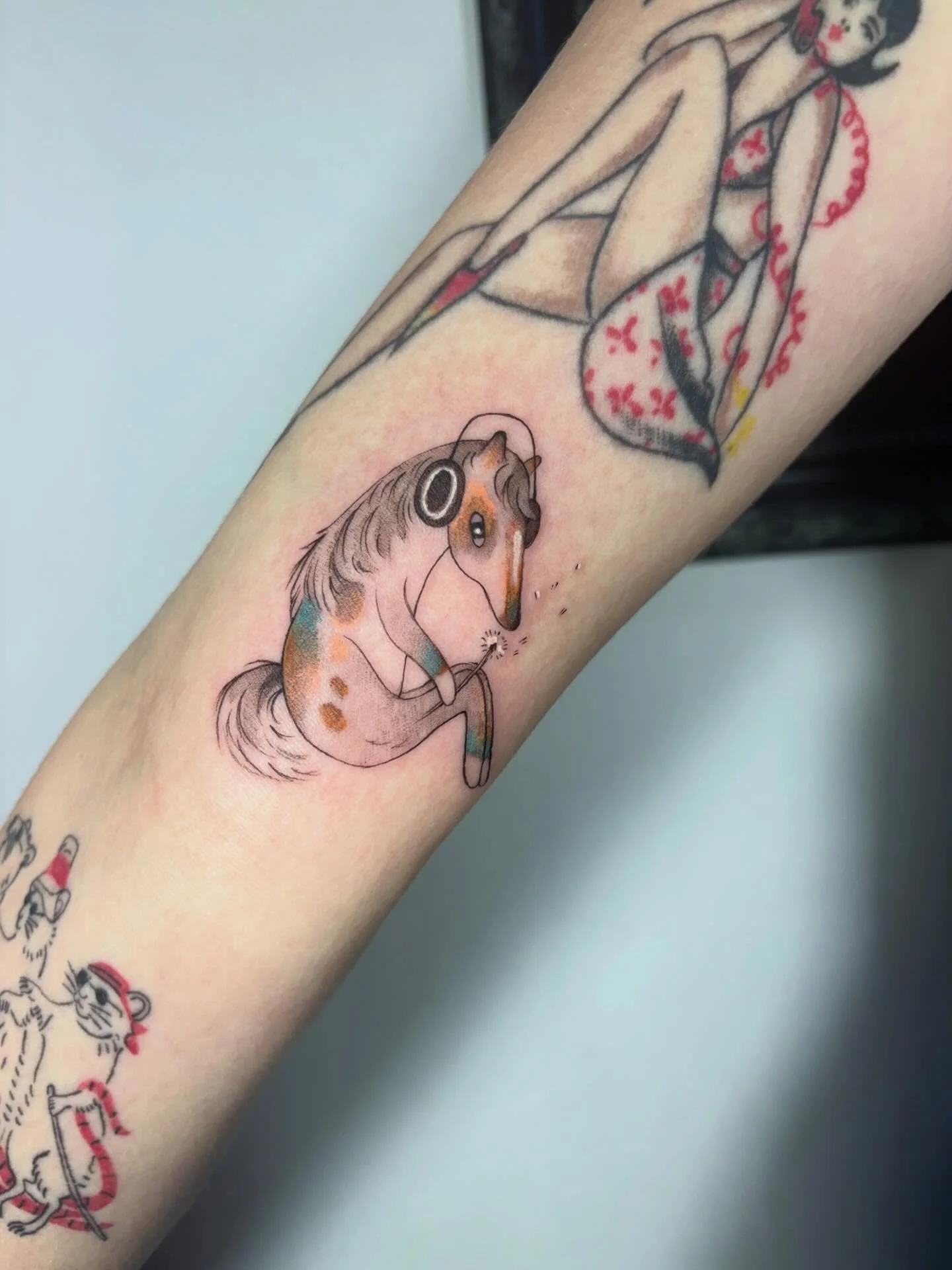 A contemplative horse making a wish 💕💕
Eek, I had such a great time with this flash, thank you to my awesome client. Nothing is a coincidence!!

Booking for April-May! Link in bio to book, DM for inquiries

#tattoo #tattoos #nyctattooartist #nyctat