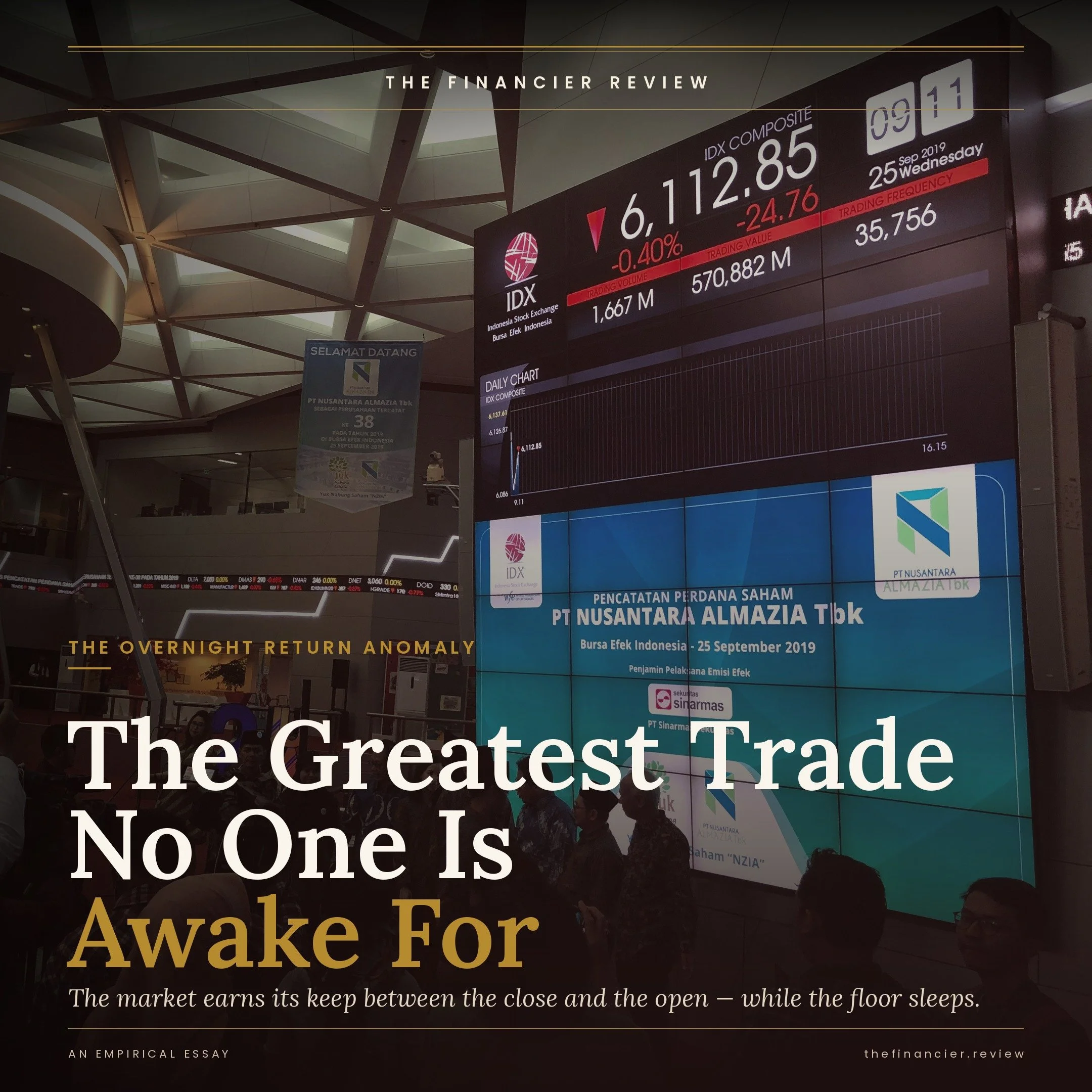 The Greatest Trade No One is Awake For.