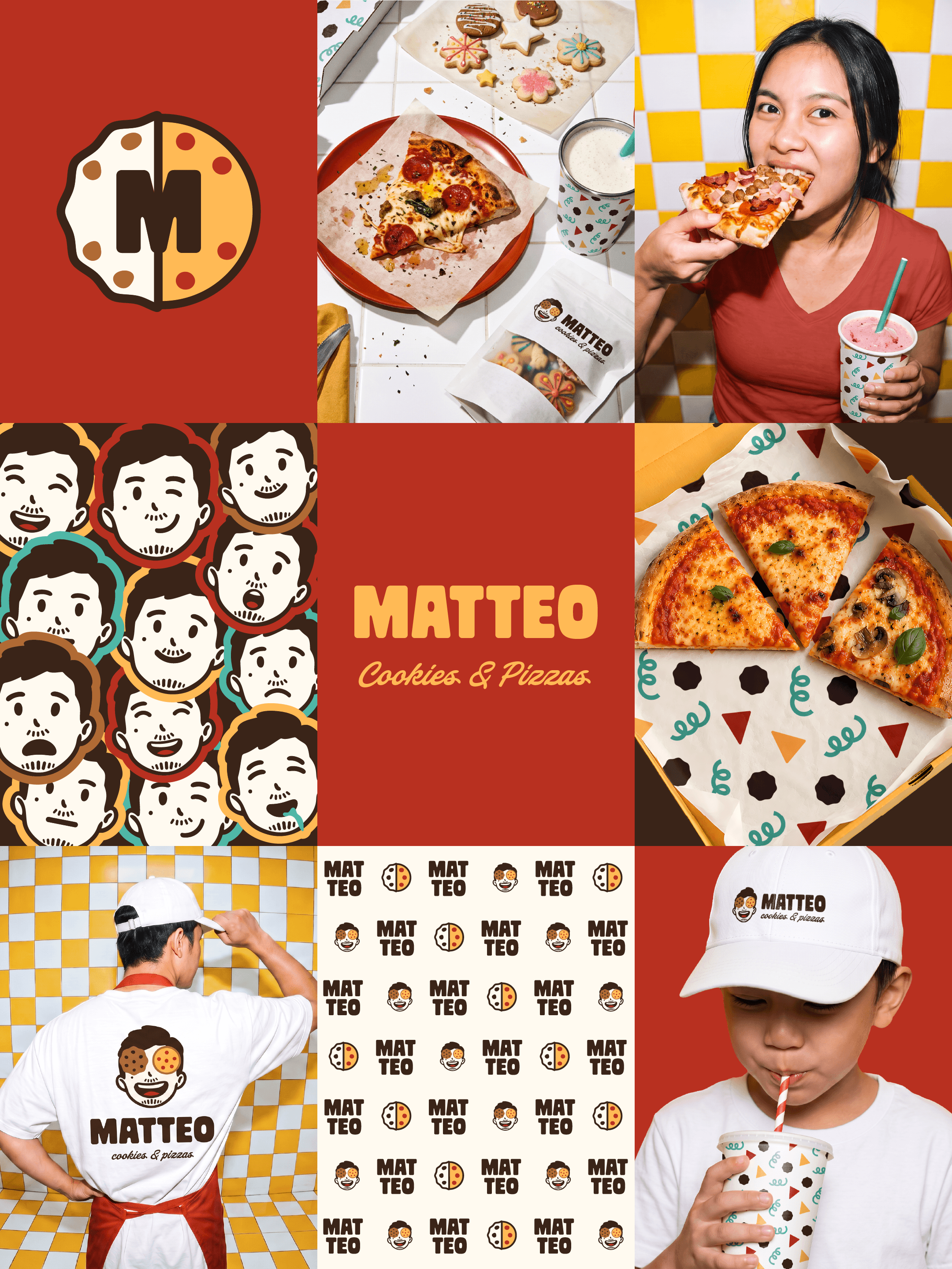Matteo Cookies & Pizzas Brand Grid
