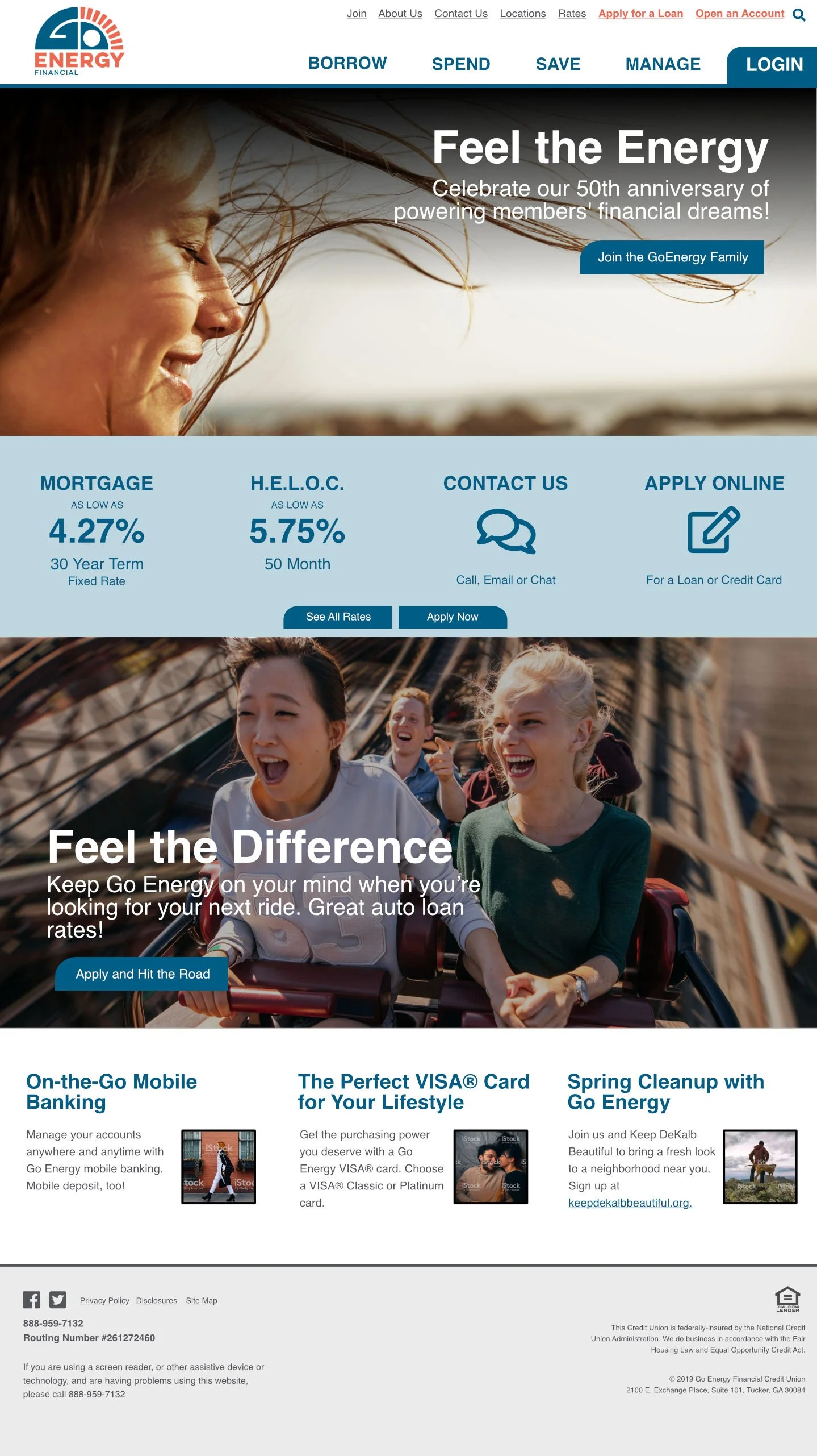  GoEnergy Financial  Homepage Design 2019
