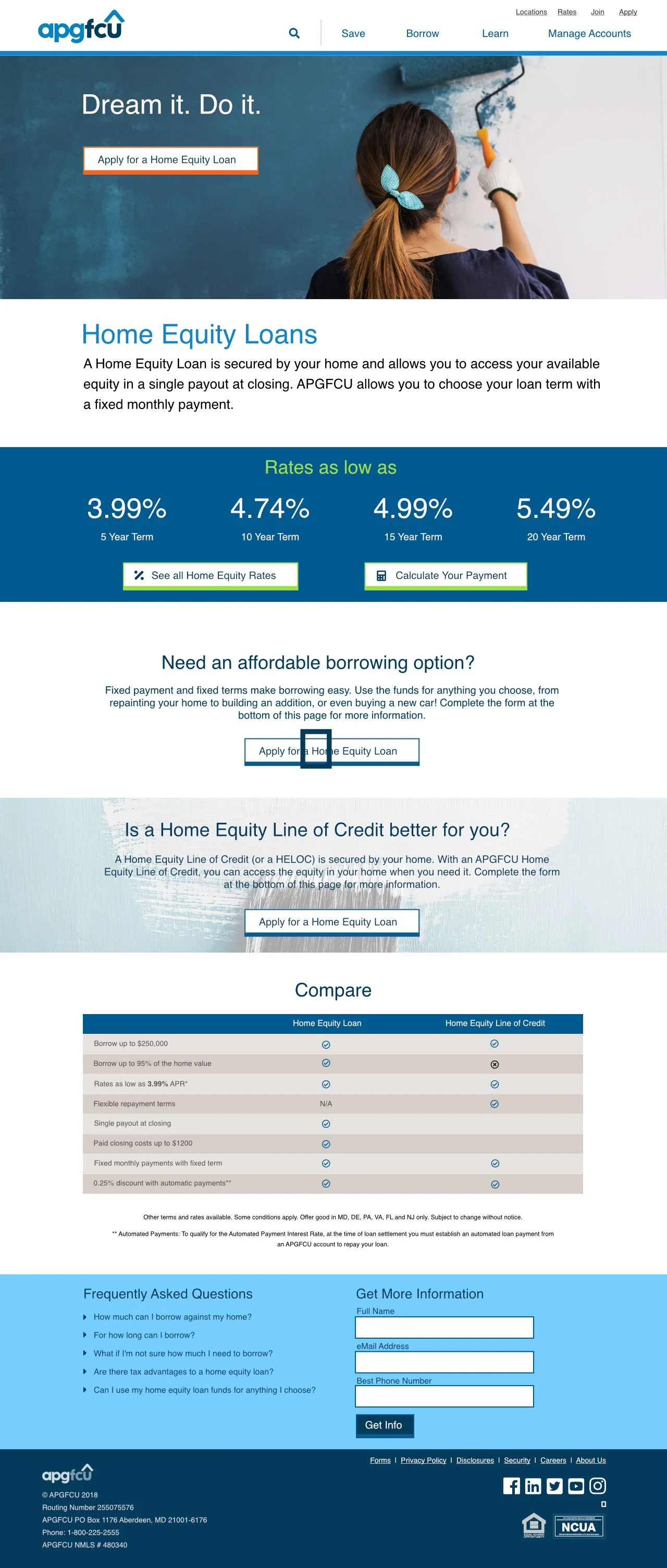  APGFCU  Home Equity Loans Product Page 2019
