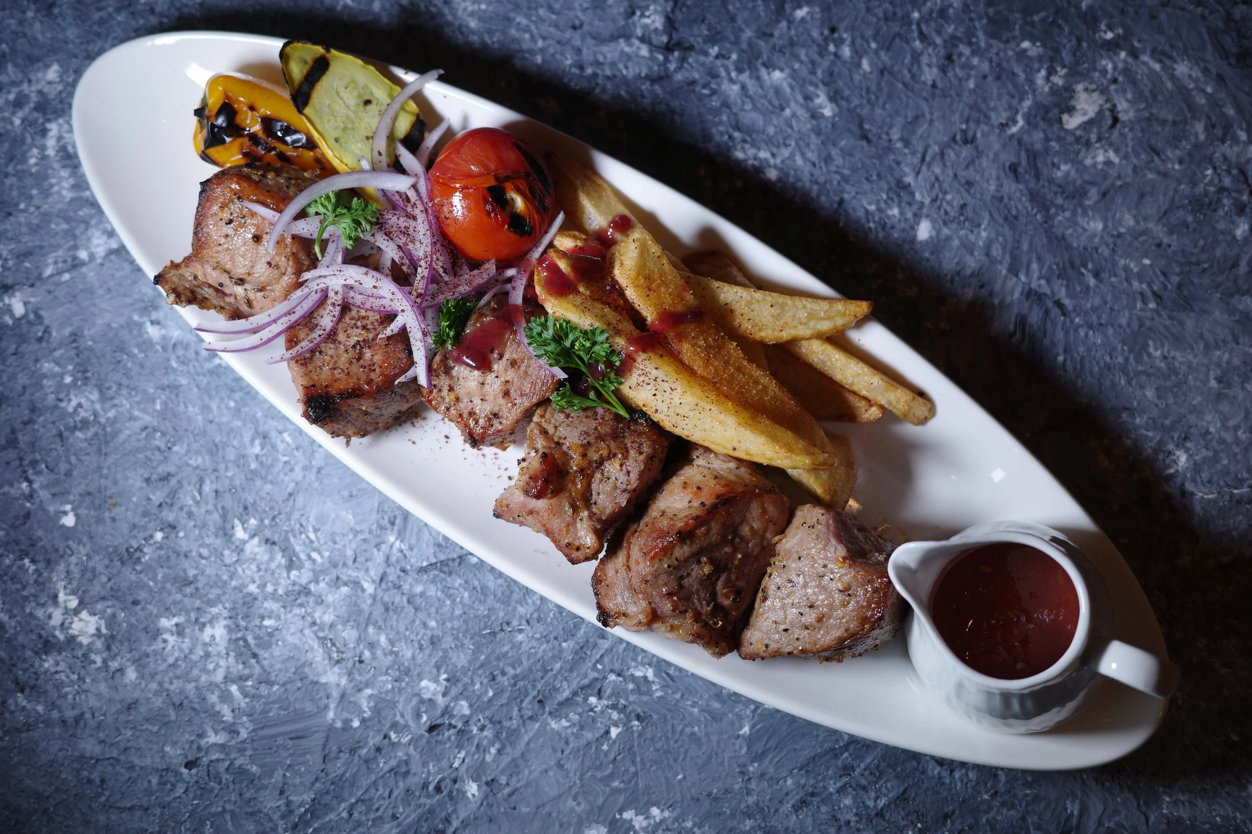 Pork Mtsvadi - From the Grill