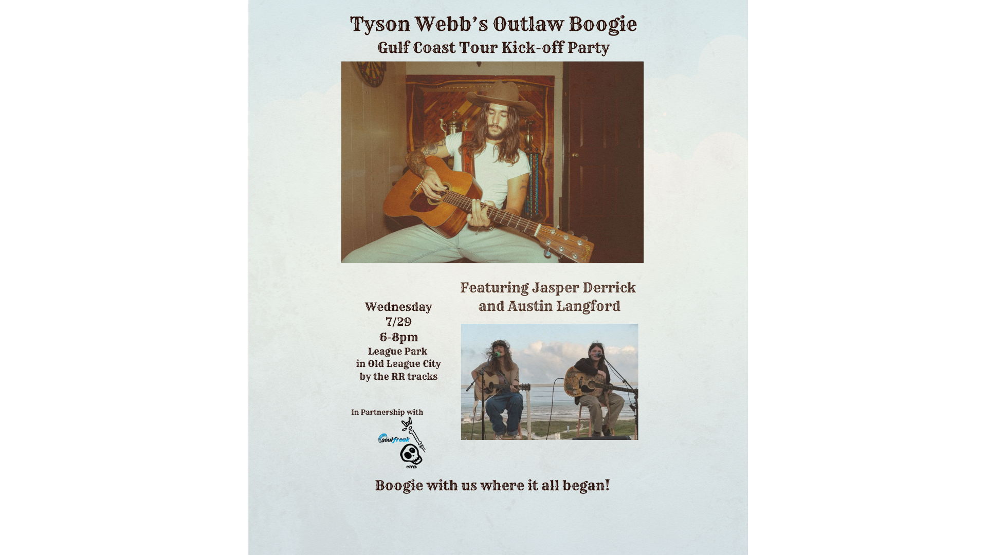 Tyson Webb's Outlaw Boogie Gulf Coast Tour Kickoff