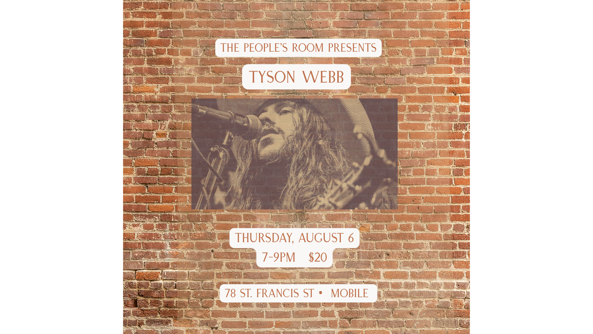 Tyson Webb's Outlaw Boogie at The People's Room Mobile