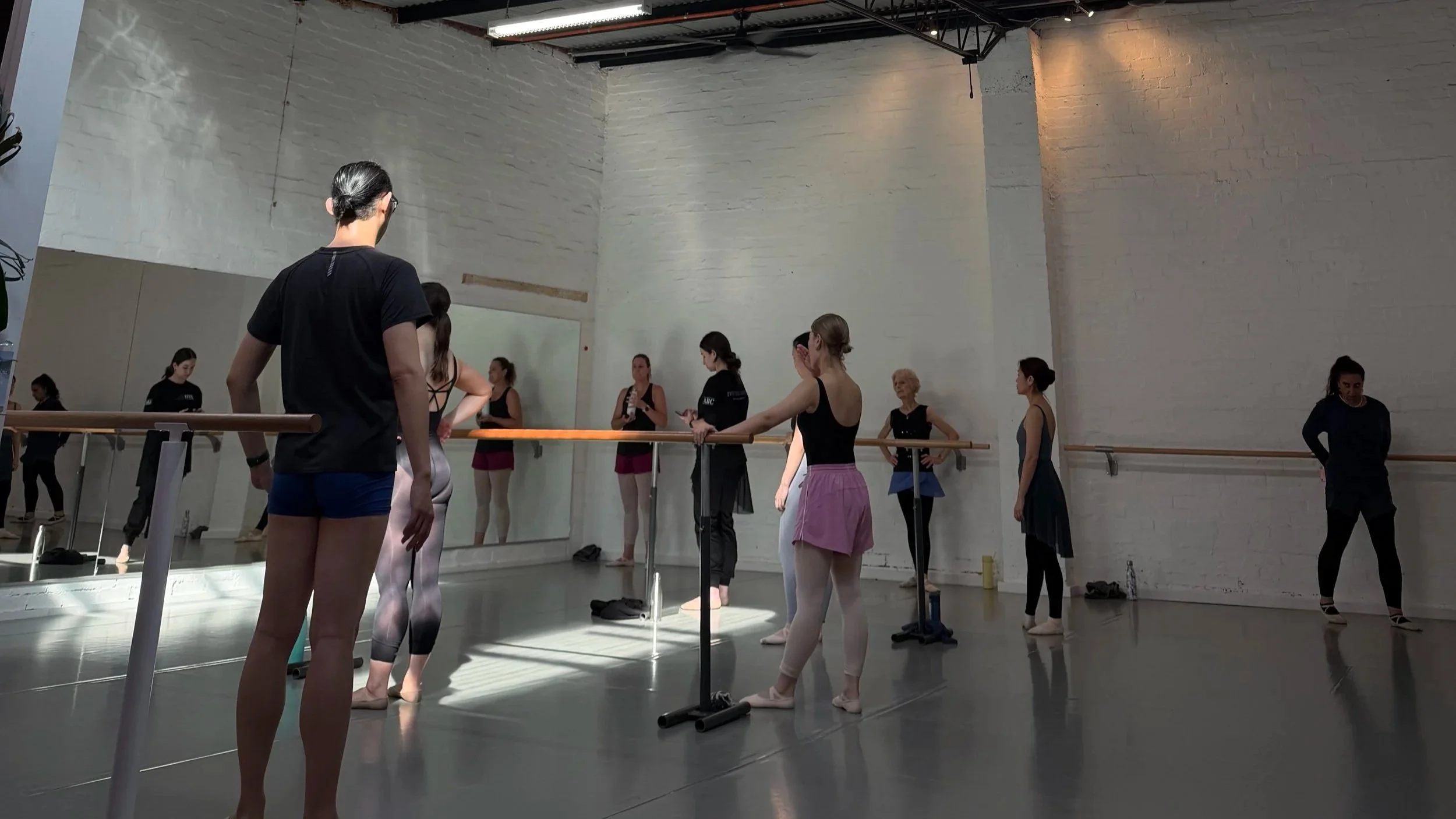 Mollie Harrison demonstrating foundational adult ballet technique for Ballet IQ