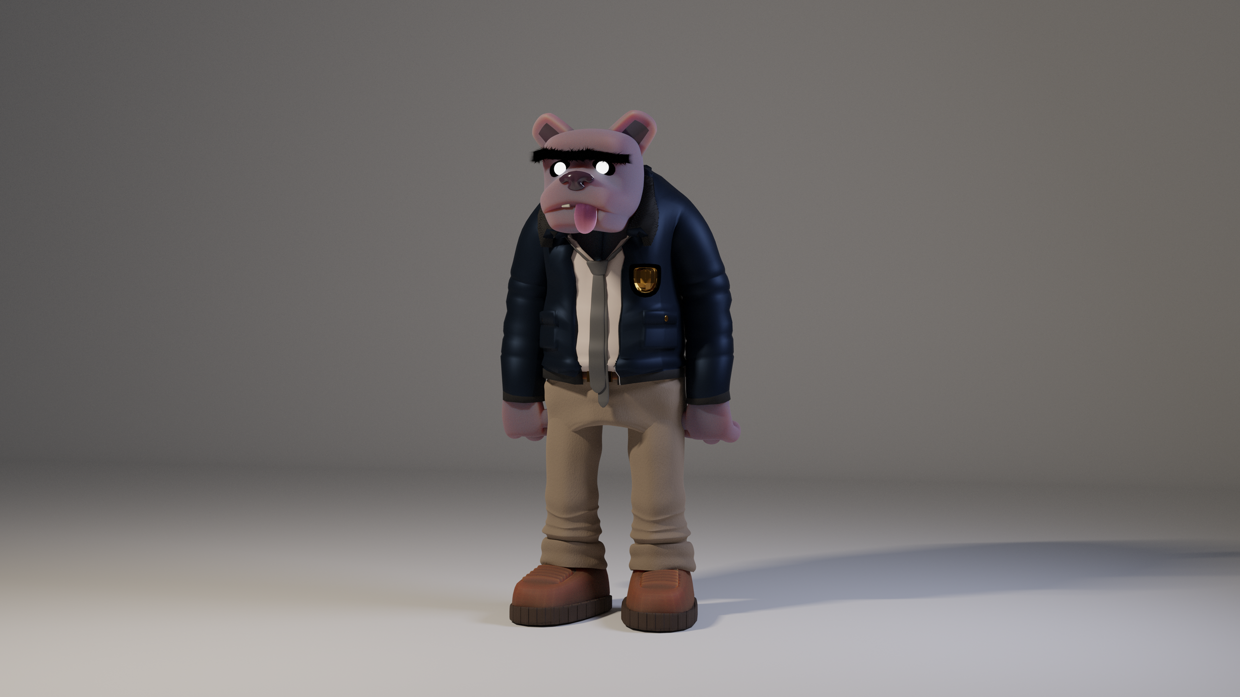 'Security Bear' 3D Character Design