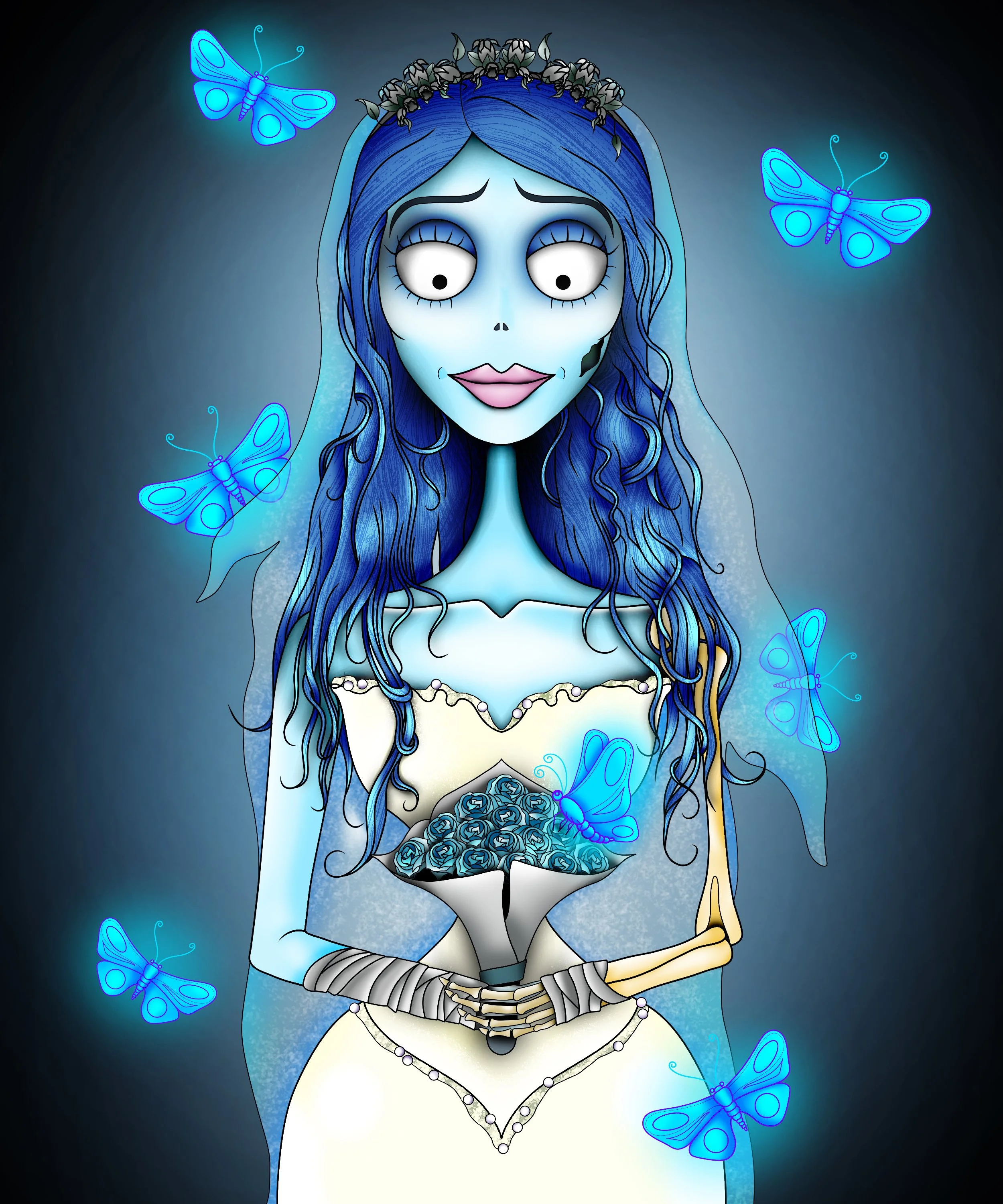 The Corpse Bride Sticker Sheet