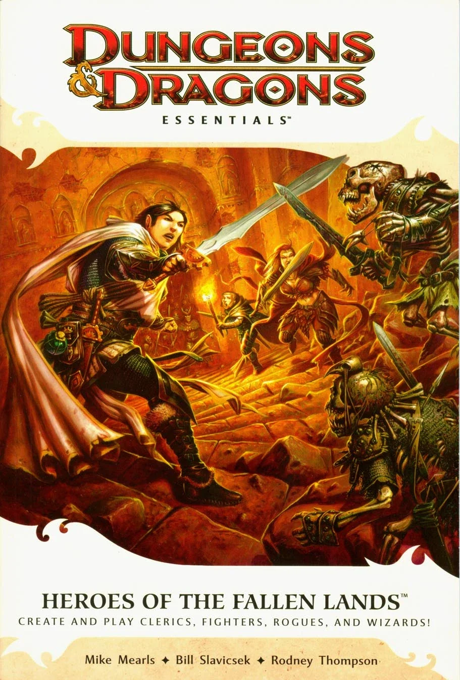 Designer. Late in the D&D 4th Edition life cycle, we were looking at what needs we weren't satisfying with the game, and I pushed the design team to explore something more streamlined, but still fully compatible with the existing books. The Essential