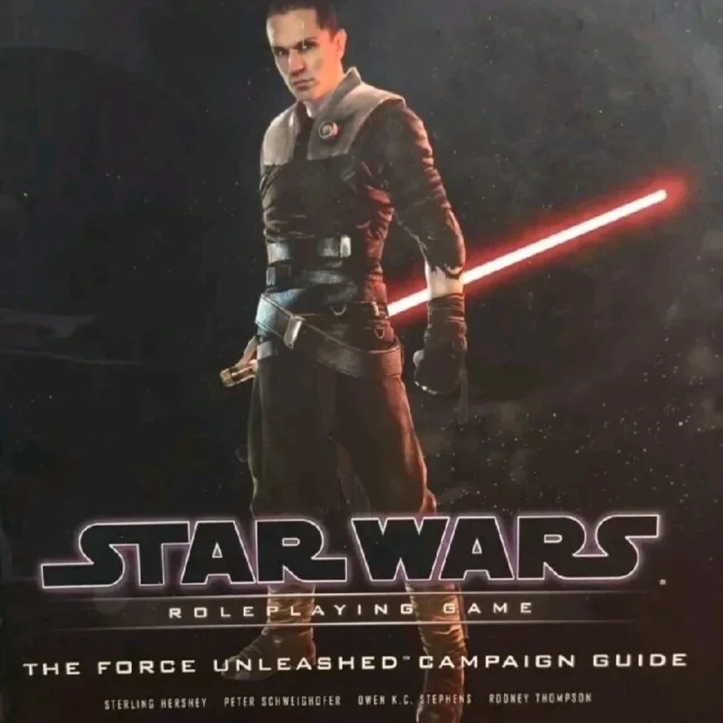Lead Designer. This book was a fun challenge, because it was being written to coincide with the release of the Force Unleashed video game. This meant I got to see a lot of concept art, scripts, and early gameplay footage of the game in order to help 