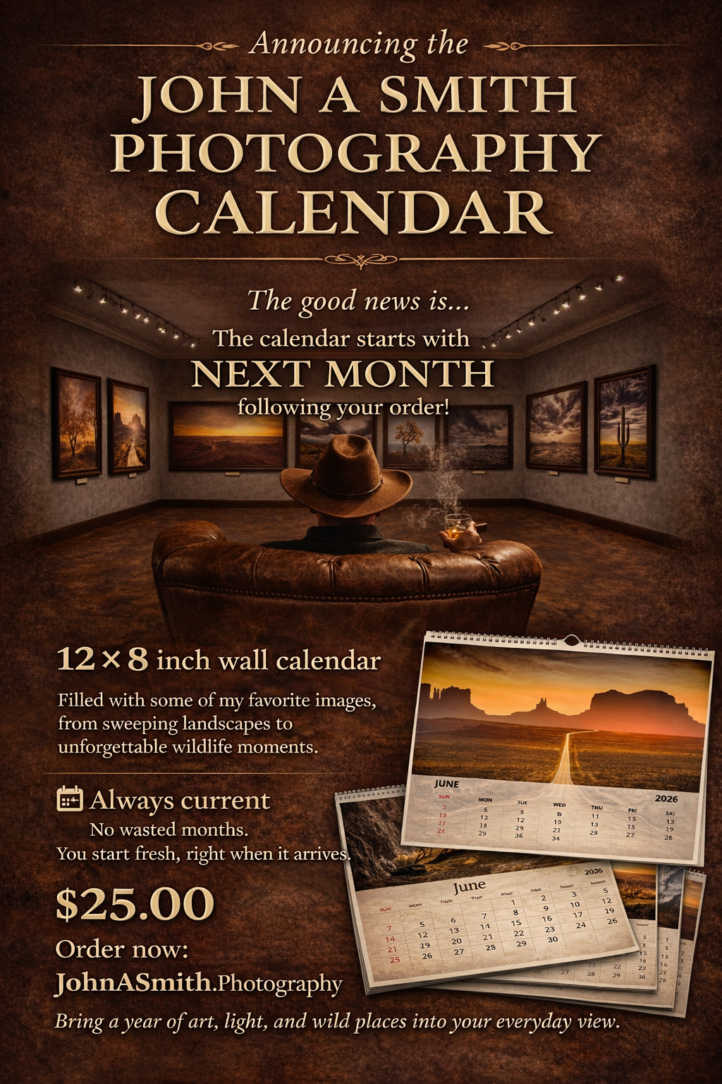 John A Smith Photography Calendar 2026-2027