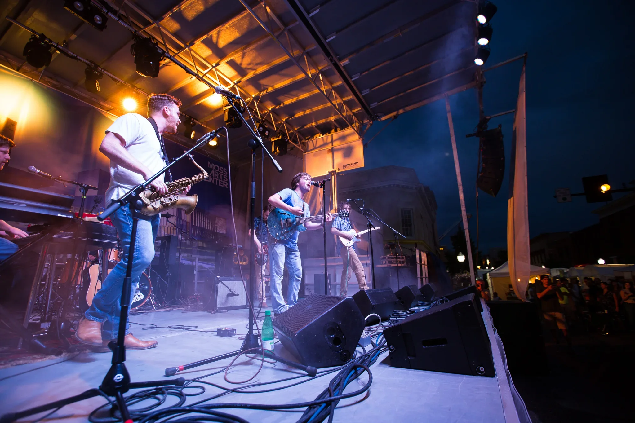 Beautiful Saturday night for Steppin' Out Blacksburg