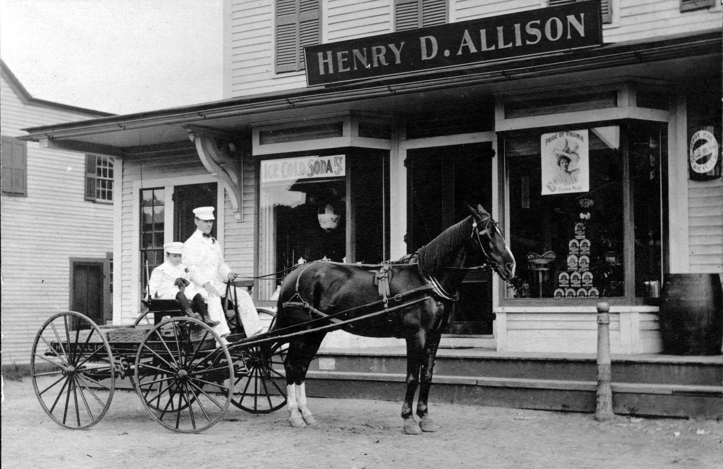 Allison Store circa 1905 - A store operated on this site from 1835 until 1983, when the Dublin General Store relocated. The building is now the Dublin Community Center aka the Dub Hub.
Photo by Henry D. Allison