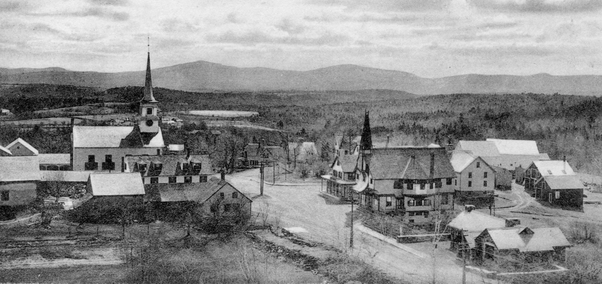 Postcard view of Dublin village circa 1905.