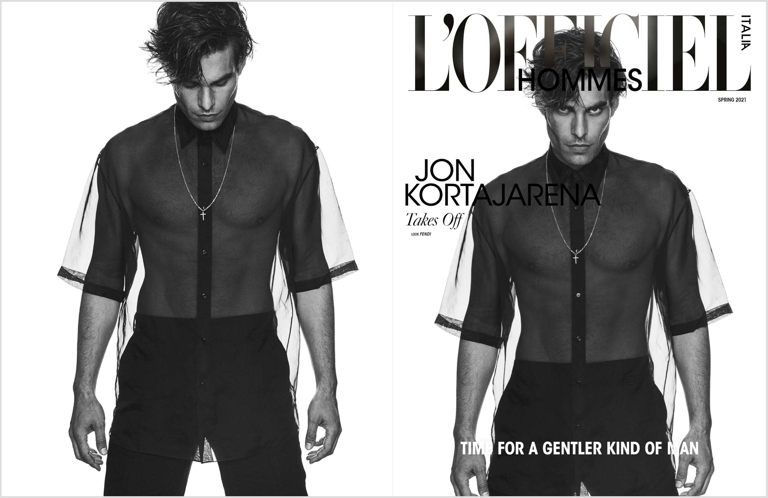 JON KORTAJARENA FOR L'OFFICIEL HOMMES