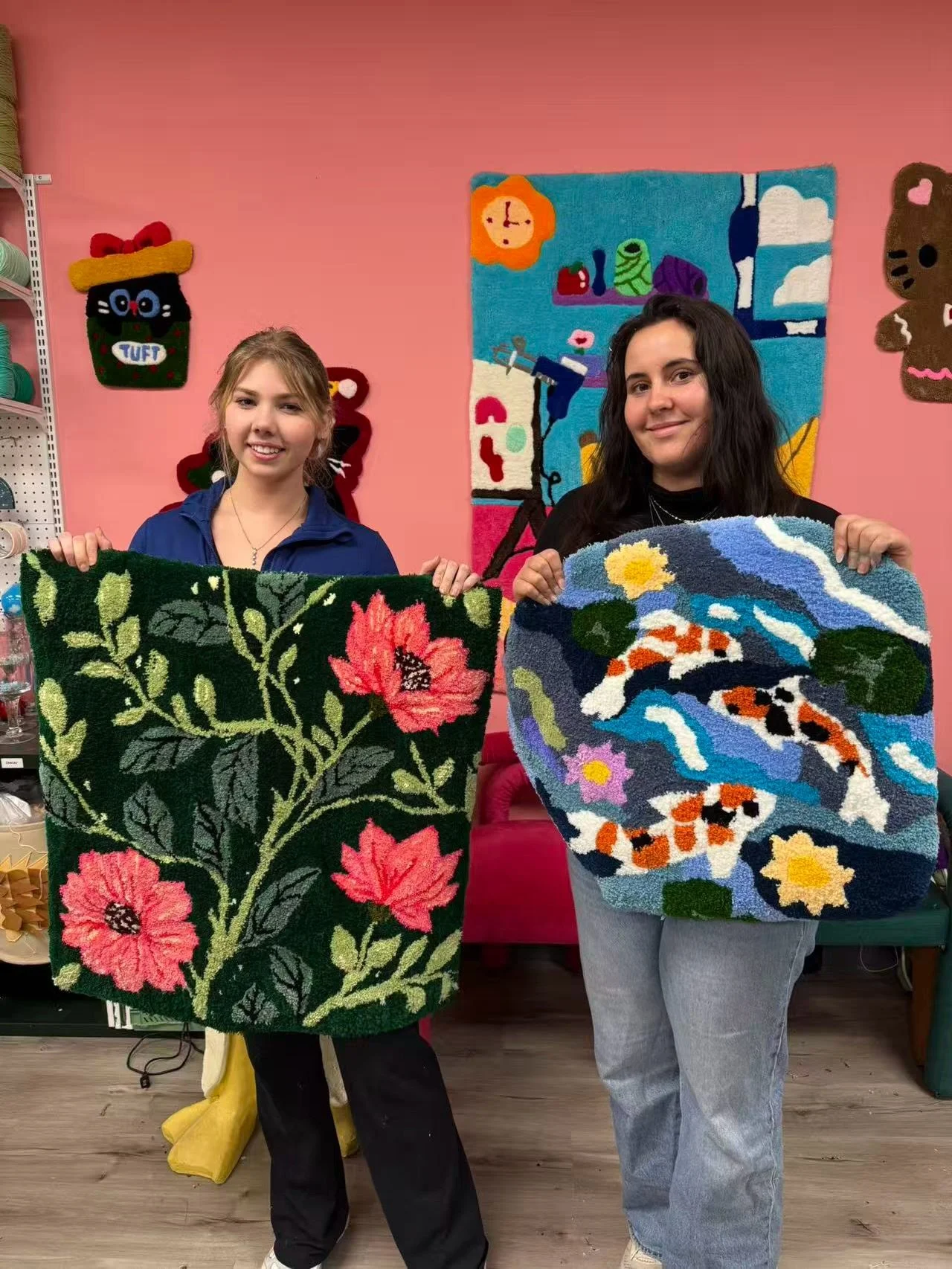 Pet portraits, cute characters, florals, and abstracts are always a fave around here 🎨🐾🌸
We love seeing the cutest energy flowing through our studio all day long&mdash;everyone bringing their own style, creativity, and personality to life.

Come h