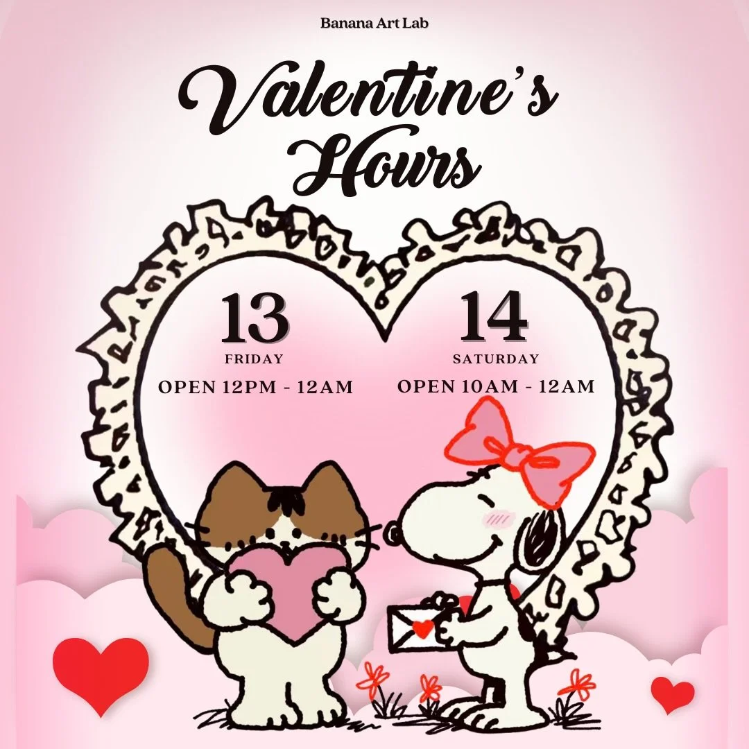 Exciting news ✨
We&rsquo;re going late night for Valentine&rsquo;s week 💘

🗓 Feb 13: 12pm&ndash;12am
🗓 Feb 14: 10am&ndash;12am

Looking for a fun late-night date or something creative to do after dinner? We&rsquo;ve got you 🫶
Come tuft, make deco