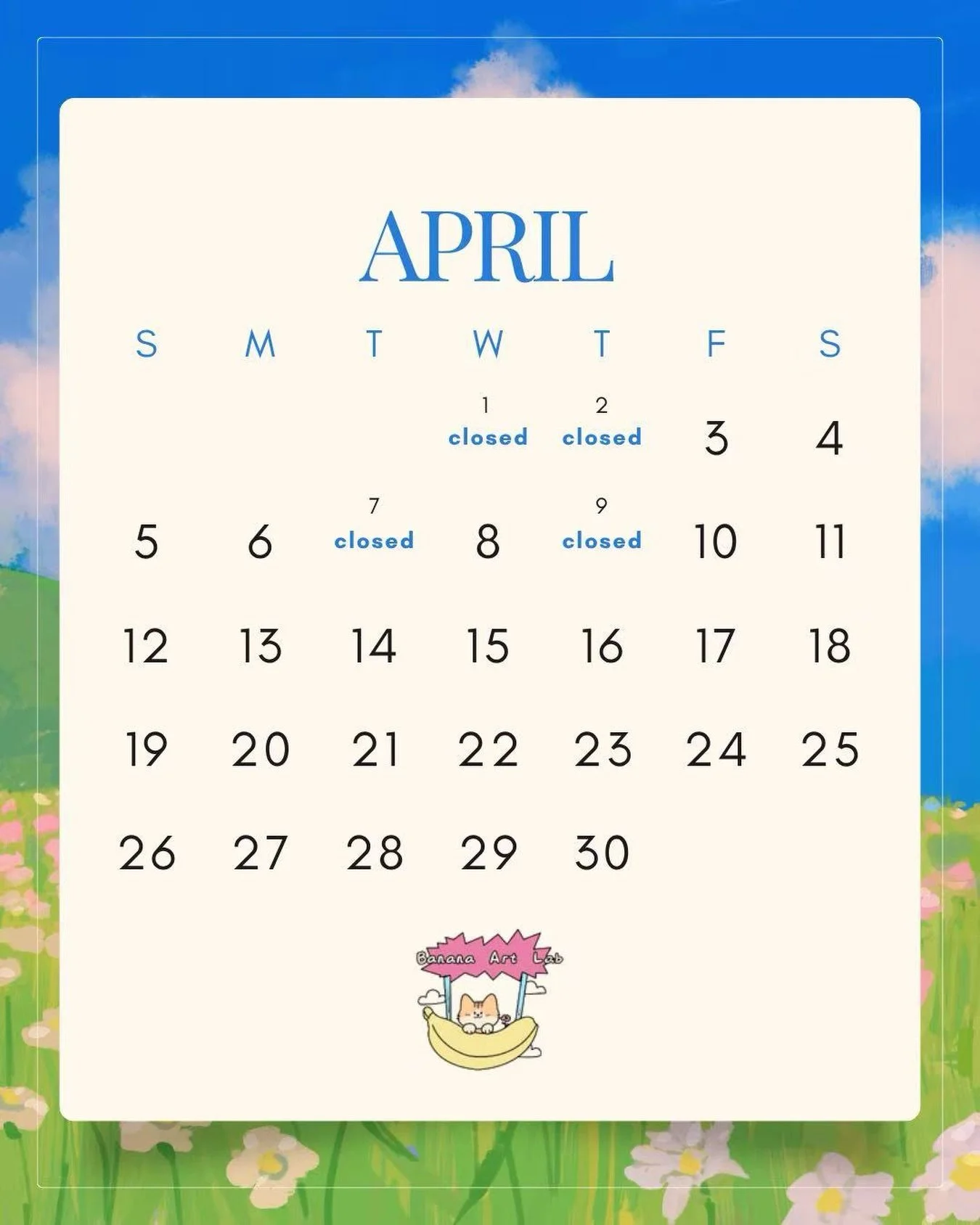 We&rsquo;ll be a little busy behind the scenes 👀✨

In the first two weeks of April, we&rsquo;ll be taking a few days off to learn, create, and bring some new and exciting things your way with the team 💛

Don&rsquo;t worry &mdash; we&rsquo;re open e