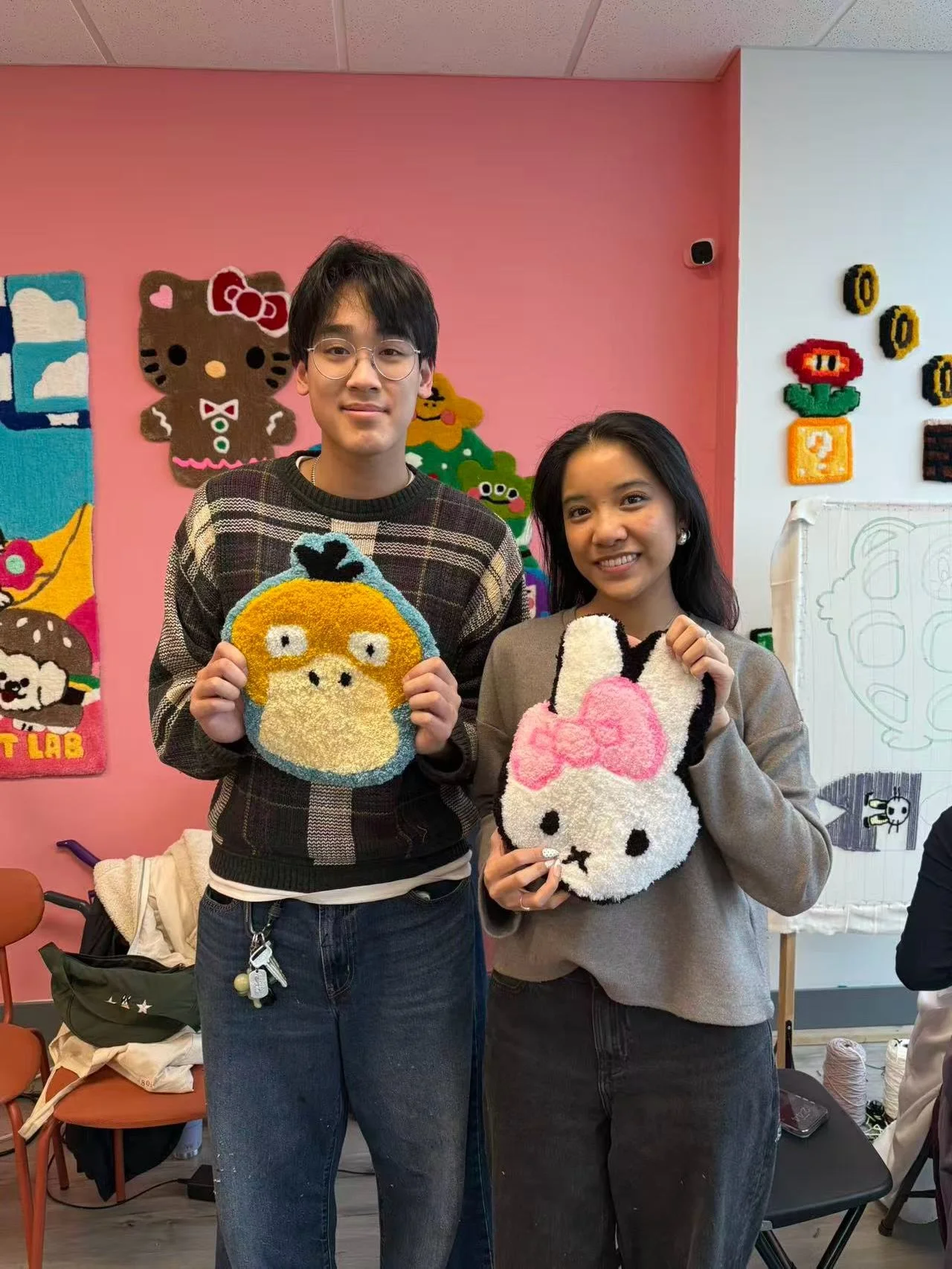 Lots of fun things happening ALL the time at Banana Art Lab 💖✨

The tufting vibes have been sooo good lately &mdash; Pok&eacute;mon, Snoopy, custom designs, bold colors, tiny details&hellip; we love seeing every idea come to life 🧶🎨

Whether you&r