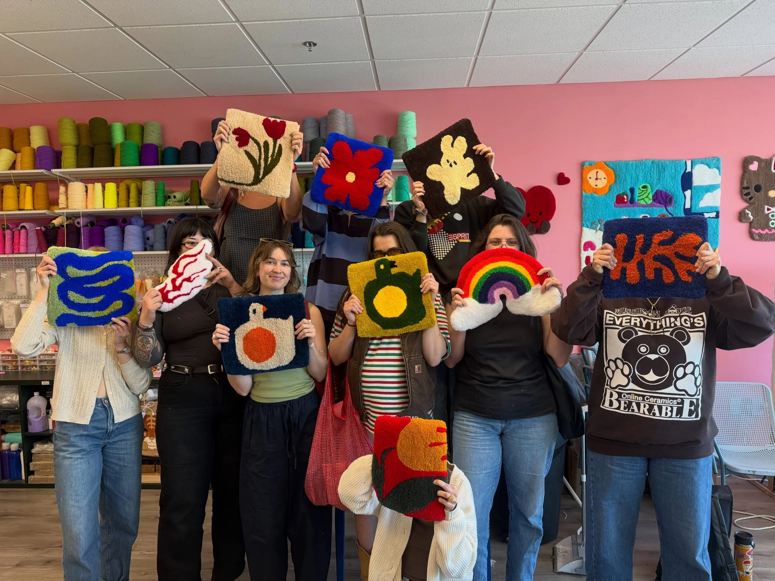 We love hosting birthdays, gatherings, get-togethers, team events, and more ✨
No experience needed &mdash; just come ready to have fun, get creative, and make something you&rsquo;ll actually love taking home 🧶💖

From first-timers to full friend gro