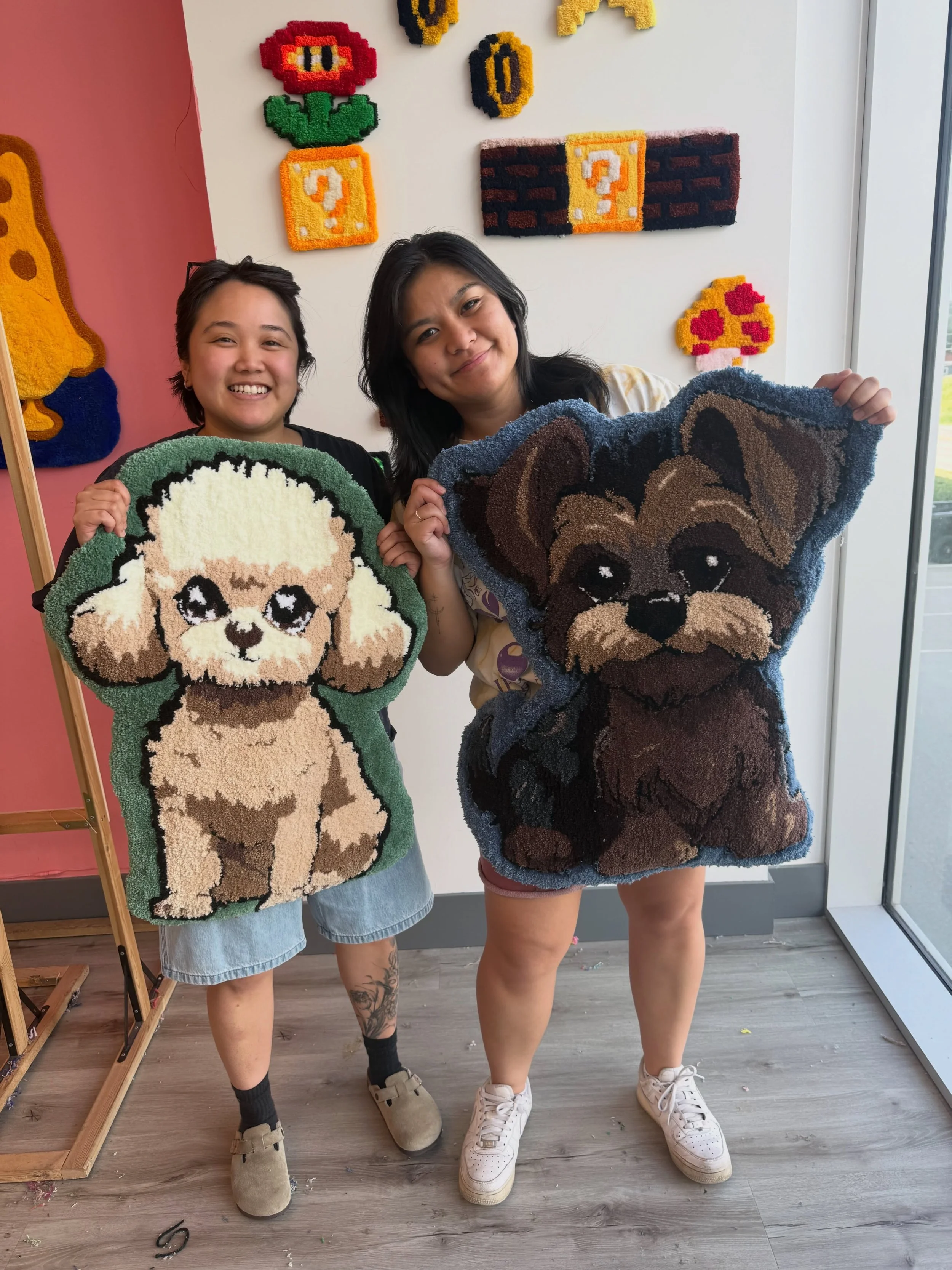 Pet portraits are one of our absolute favourite and most common tufting creations we get to see at the studio 🐾✨

Over time we&rsquo;ve seen dogs, cats, parrots, rabbits, hamsters, lizards, and so much more turned into rugs and tufted art. Every pie