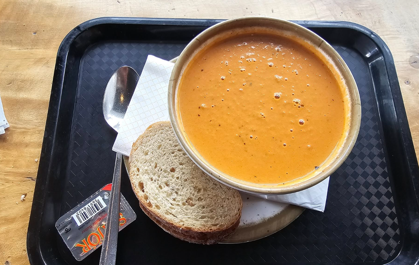 Amazing tomato soup in Geysir, Arnessysla