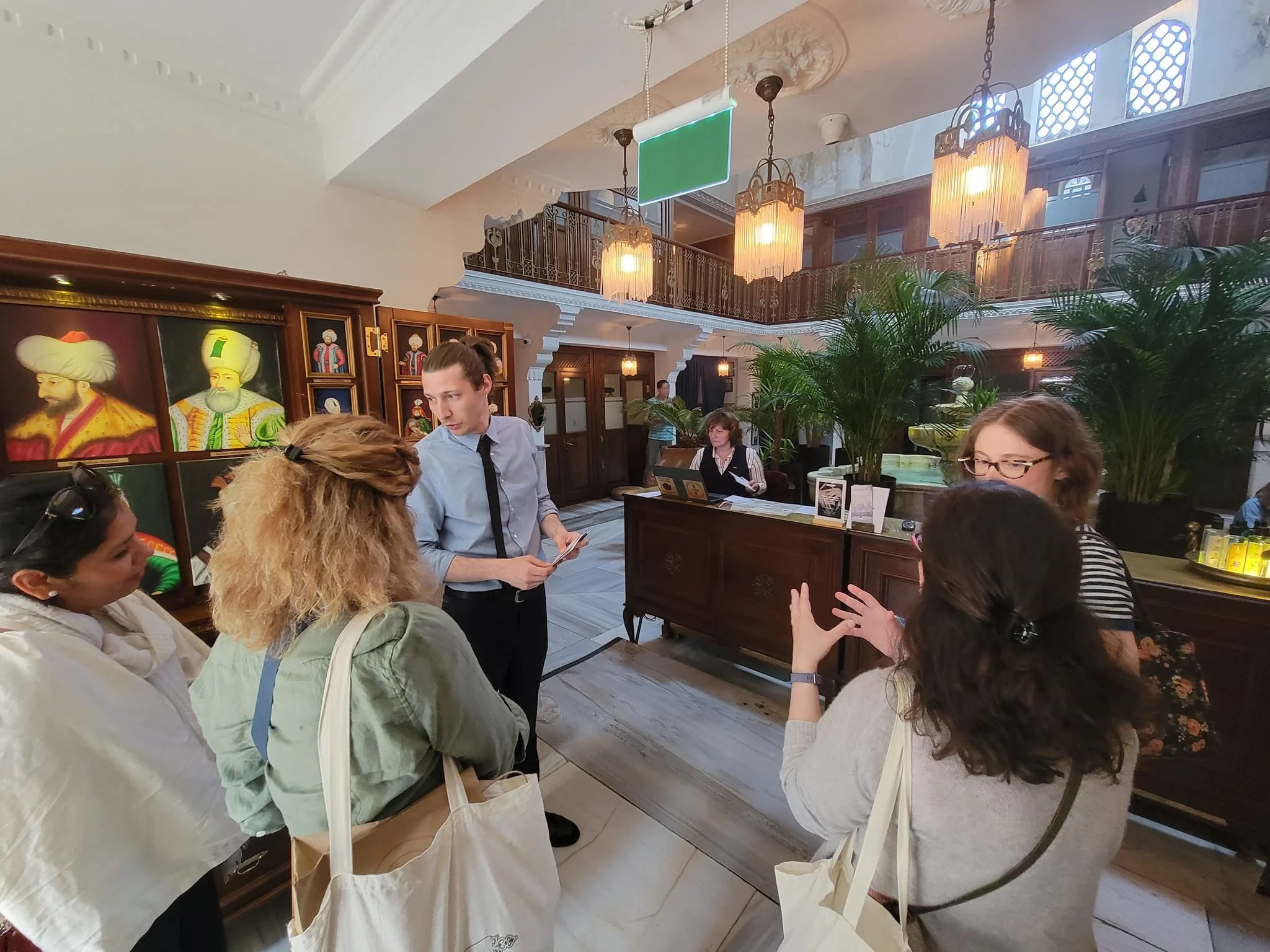 The Manager Mustafa Kemel Şenkal Explains Some of the Soaps Used in the Hammam