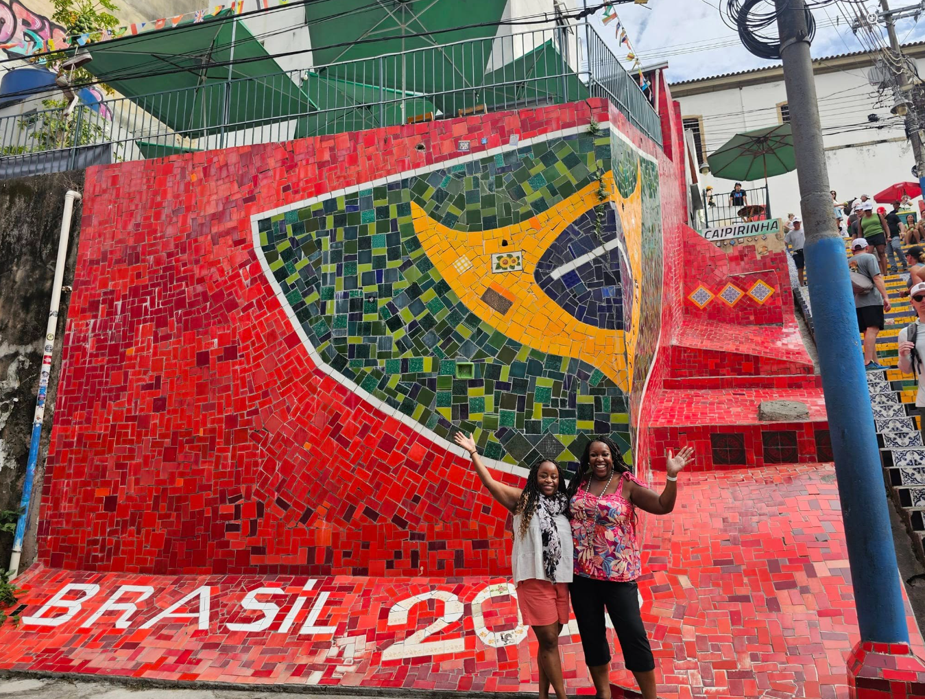 This part was completed for the World Cup at Escalera Selaron, Lapa, RJ.