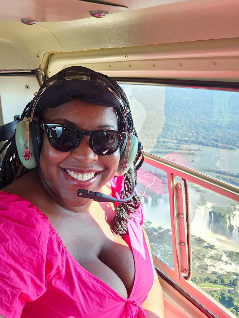 Flying high over Devils Throat - Iguazu Falls