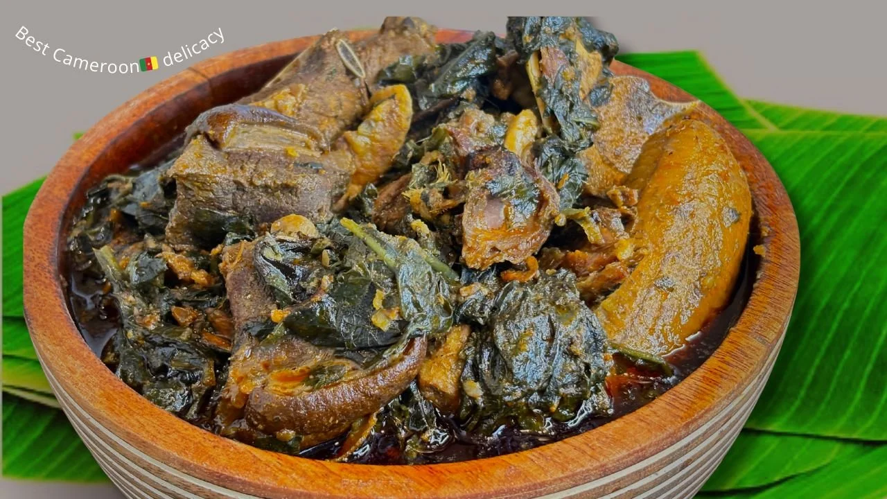 Goat meat born-house plantain