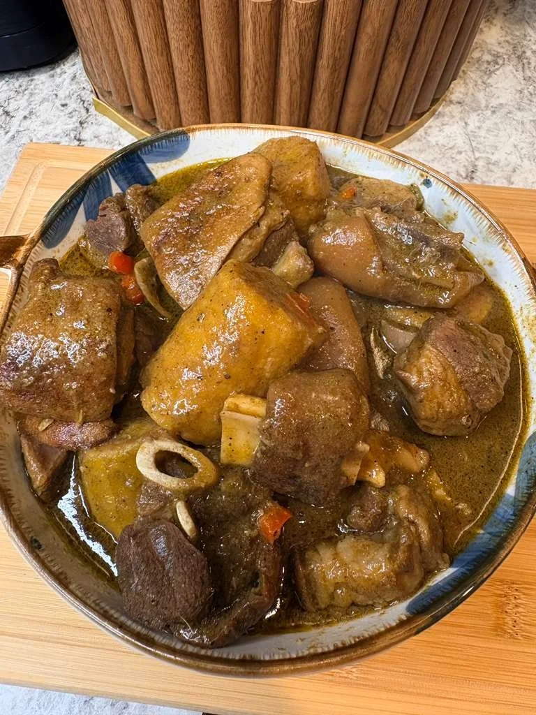 Goat meat Plantain pepper soup