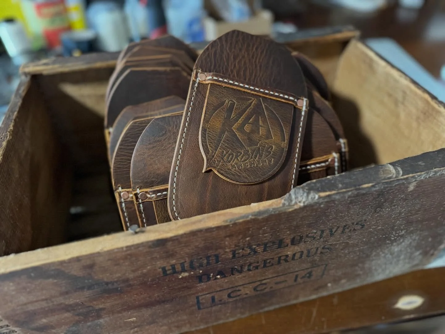 Fire in the hole! Fire in the hole! Fire in the hole! Explosive new batch inbound to Texas! @korbinsarchery new set of Bourbon Brown Pocket Quivers. Just in time for @totalarcherychallenge Check them out in the store late this coming week or at the e