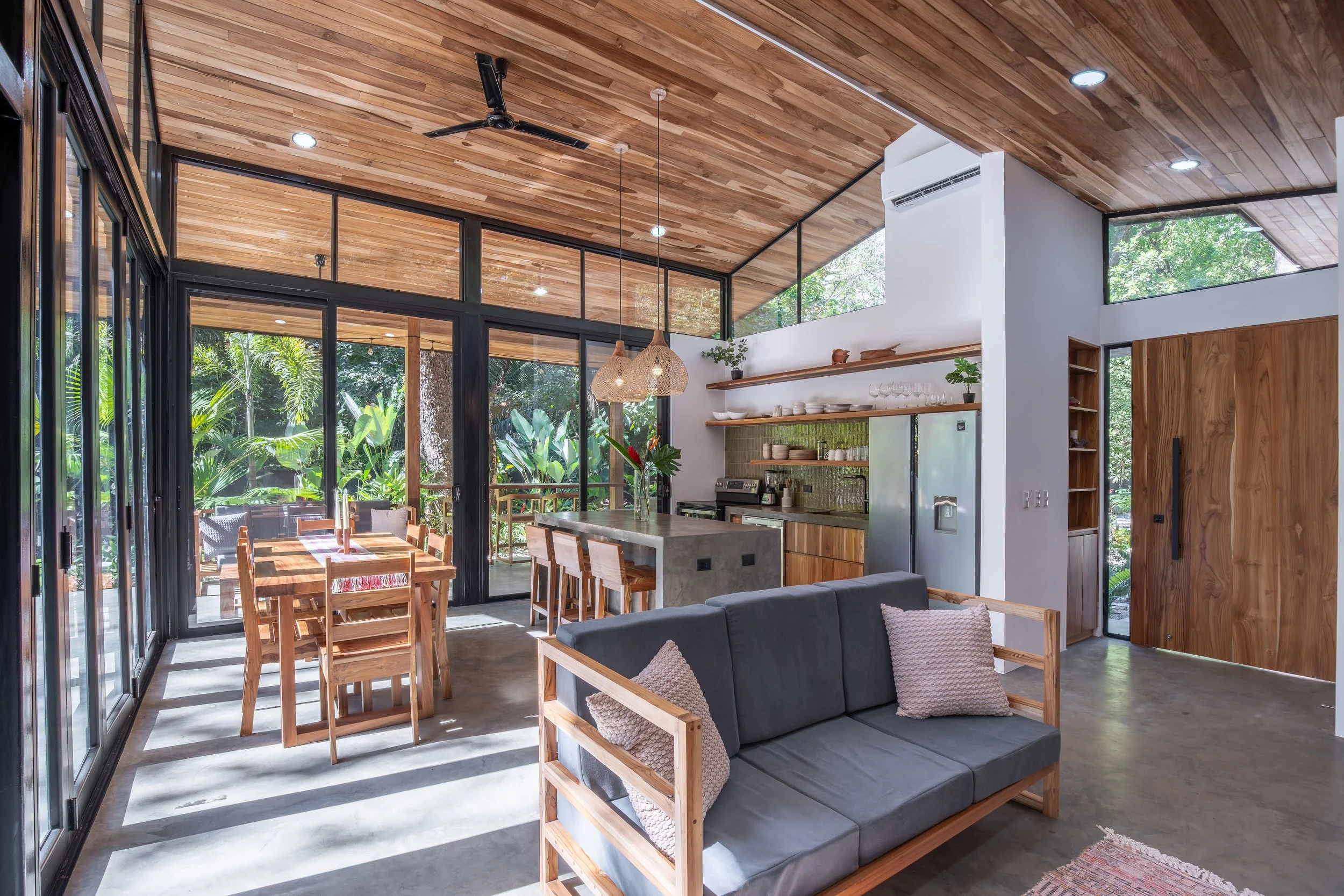 living - kitchen area