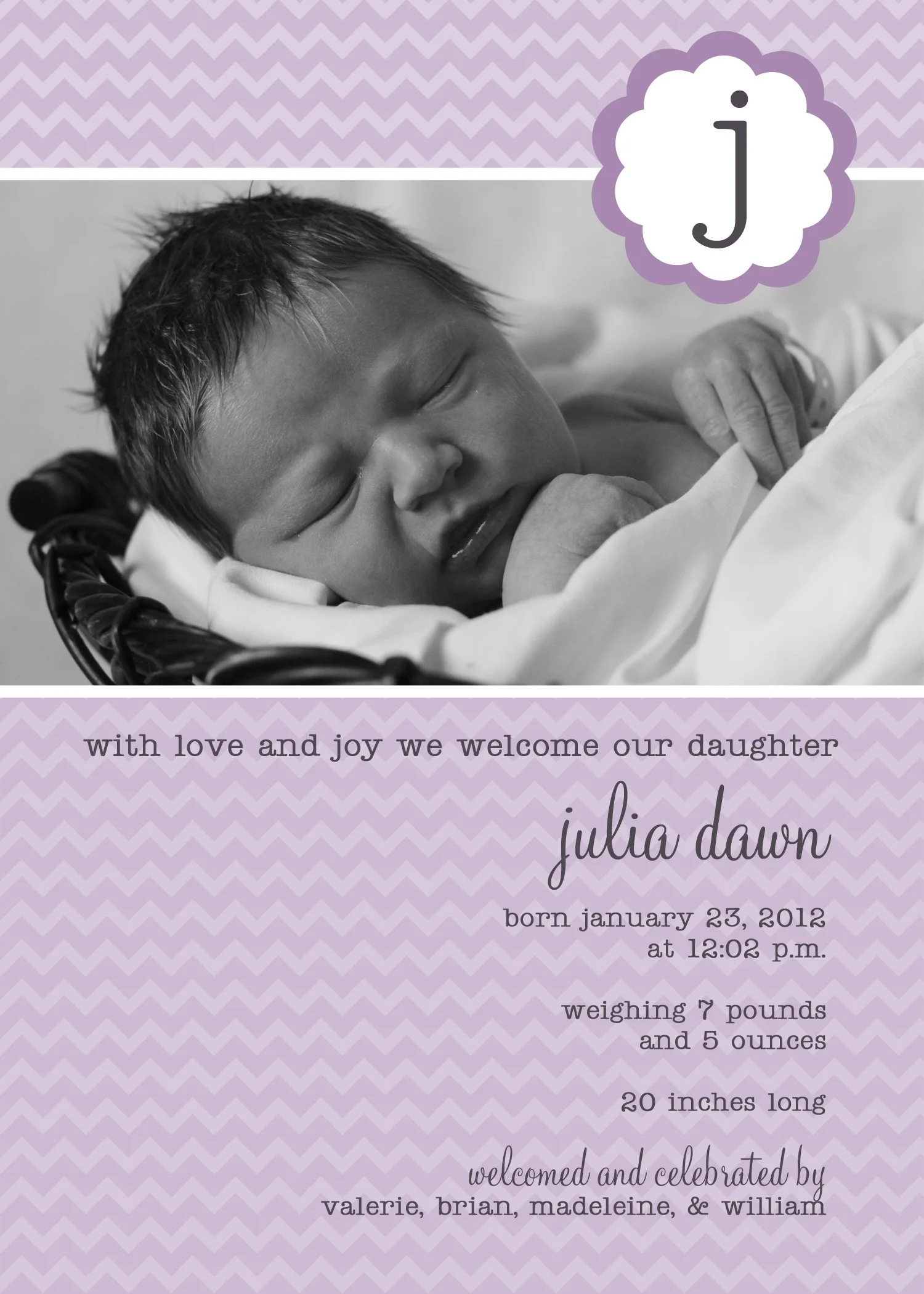 Birth Announcement
