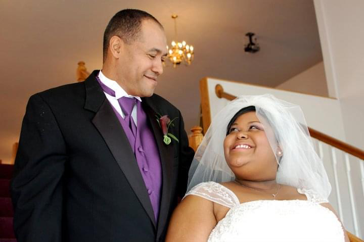 James + Sandra on their wedding day, April 2011. James passed away in June 2013.