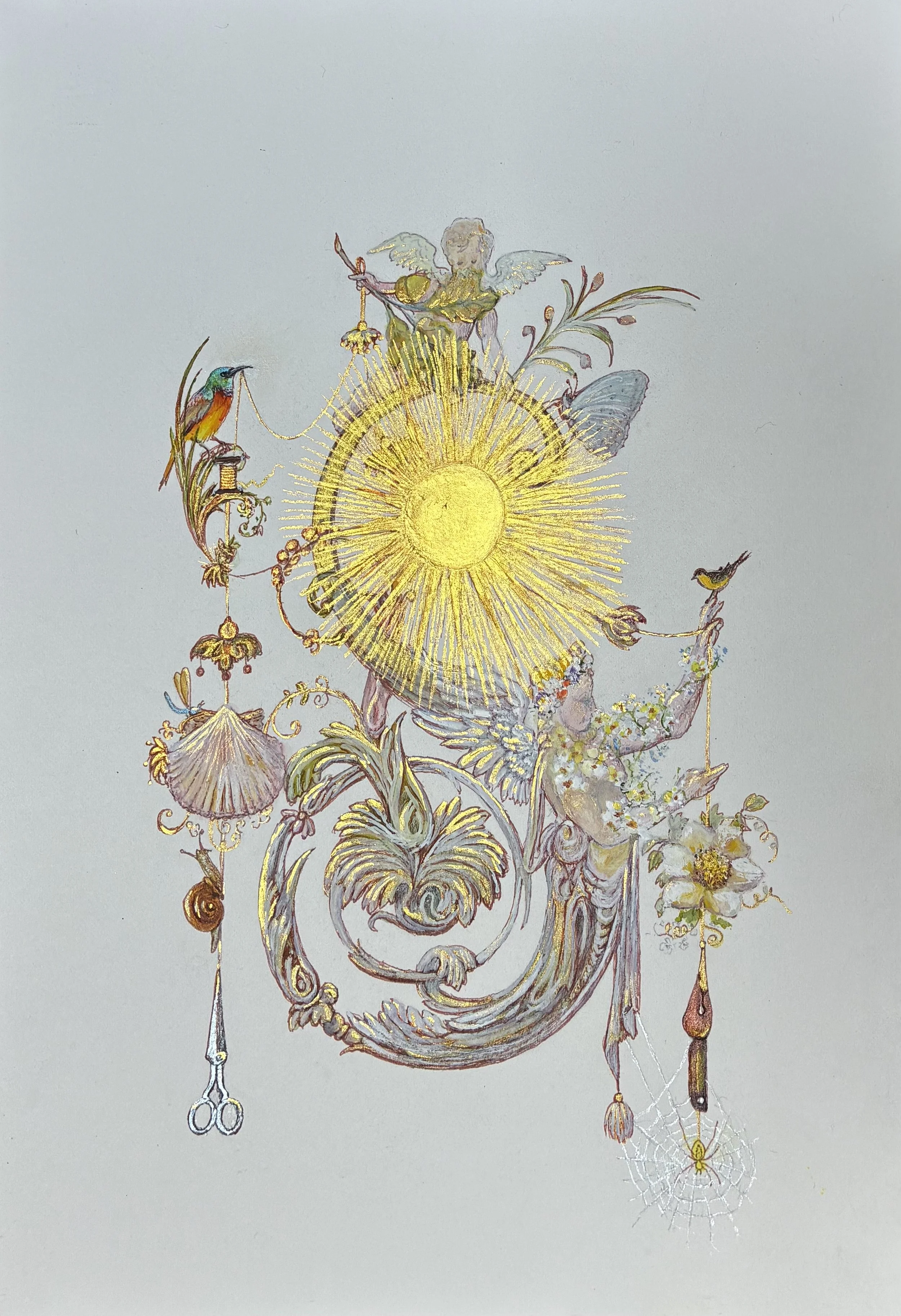 Illuminated Letter S