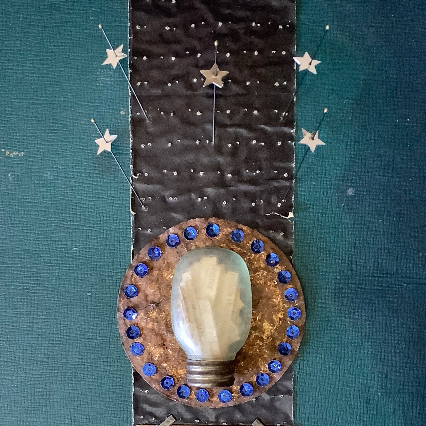 Celestial Lightbulb Collage