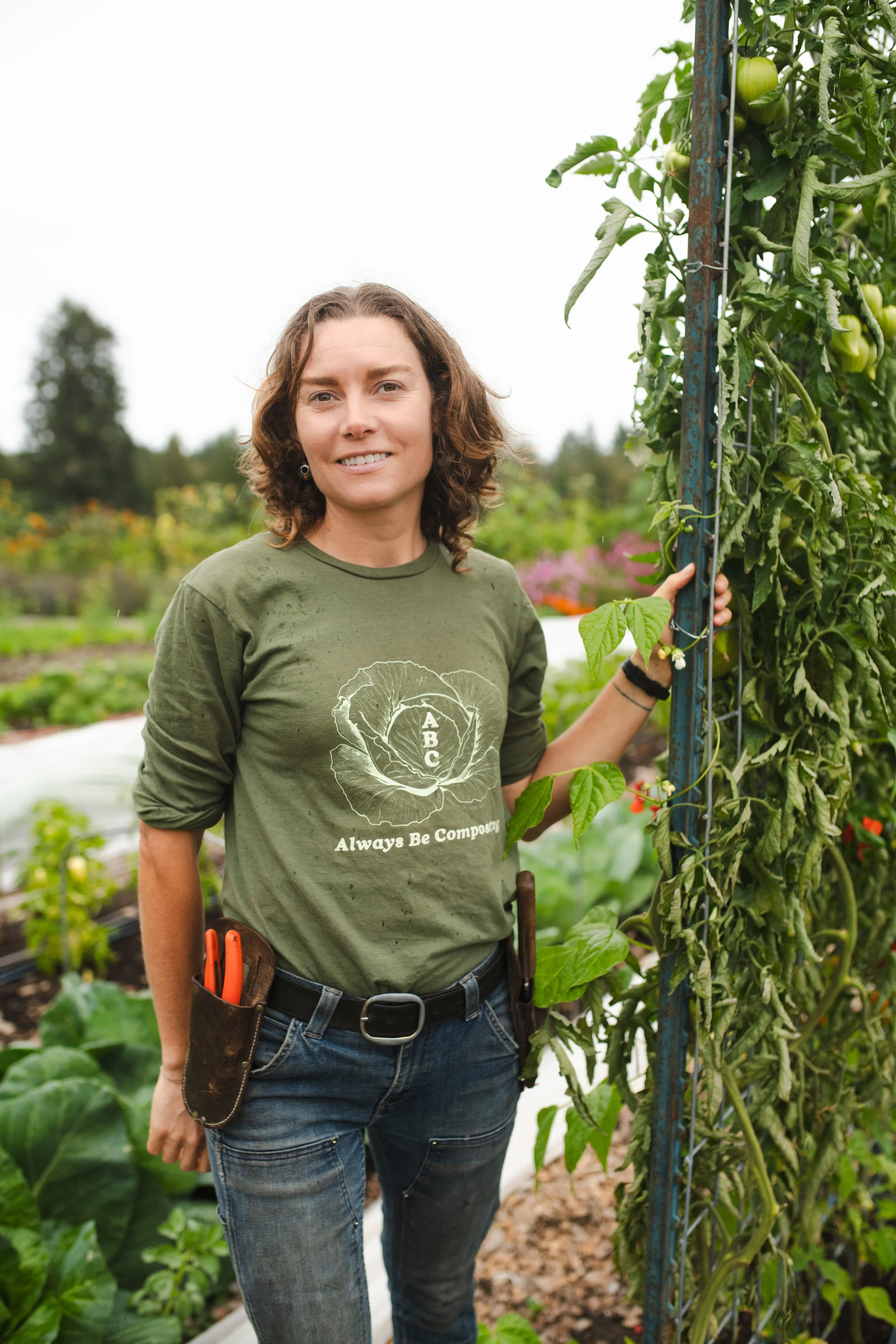"Always Be Composting" Long-Sleeve Shirt