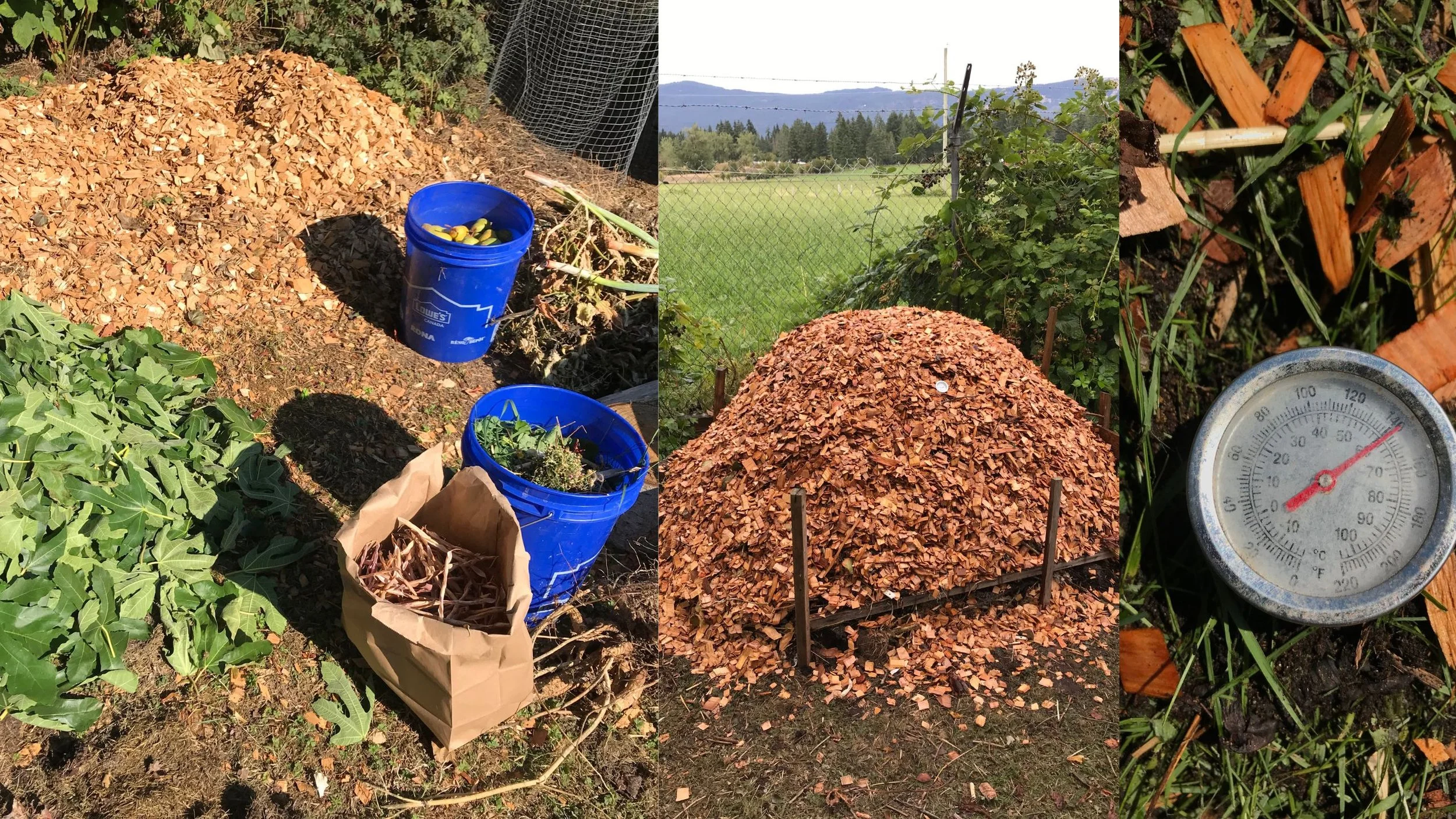 Building a hot compost pile with JoAnn, 2025