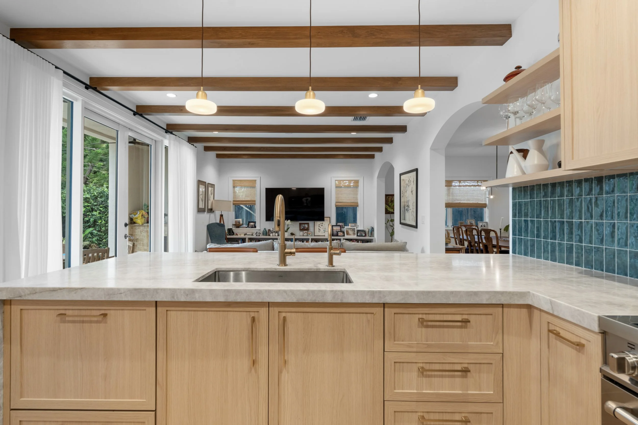 Coconut Grove Kitchen & Living Remodel