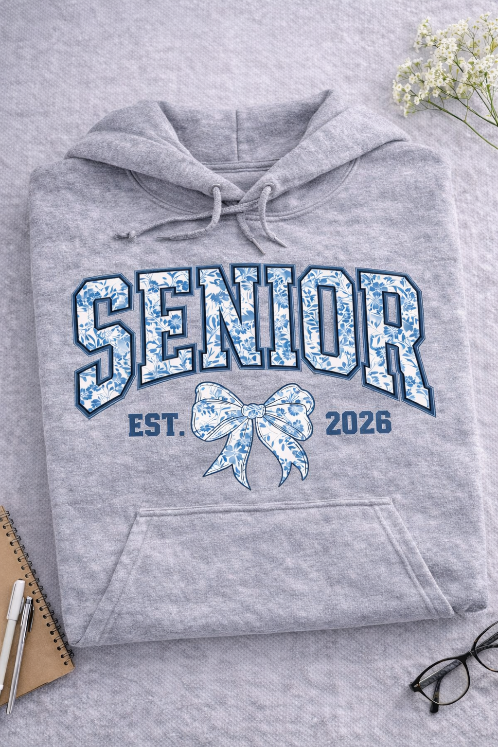 Senior 2026 Floral Hoodie