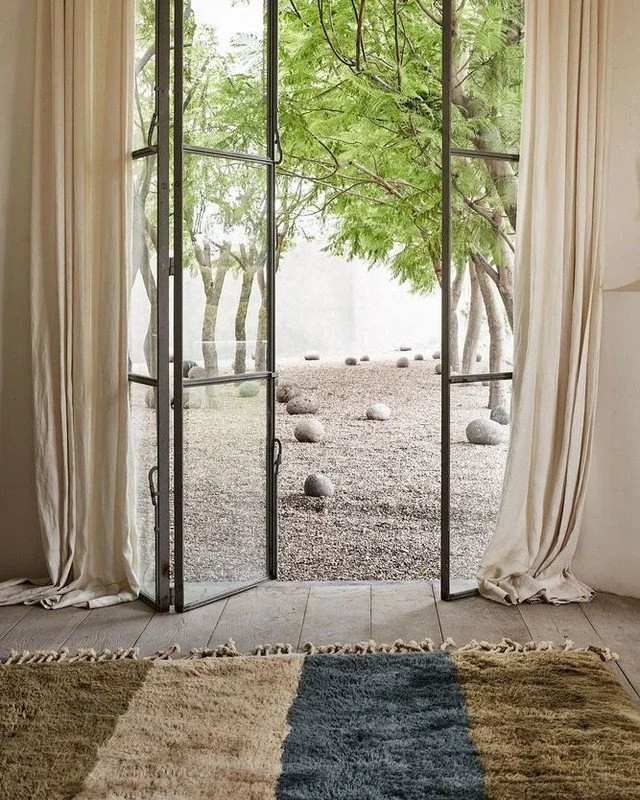 Wool is naturally stain‑resistant, durable, sound absorbent, flame‑resistant AND is the coziest underfoot. We source wool most when looking for area rugs for our clients.⁠
⁠
On top of that, wool is one of the most sustainable materials we can specify
