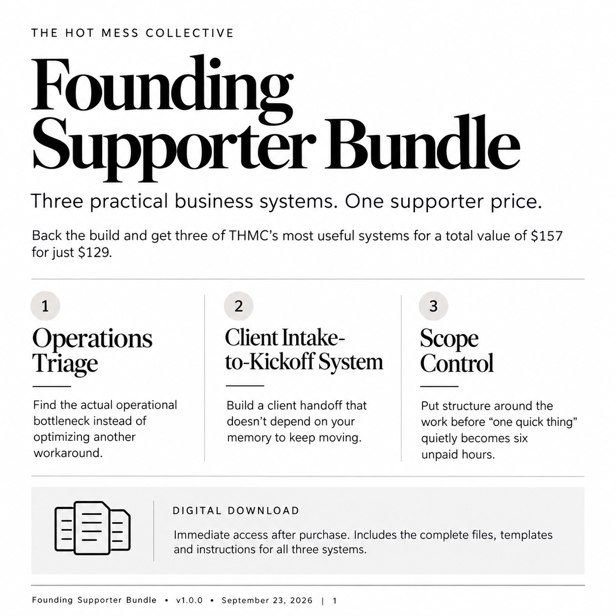 Founding Supporter Bundle