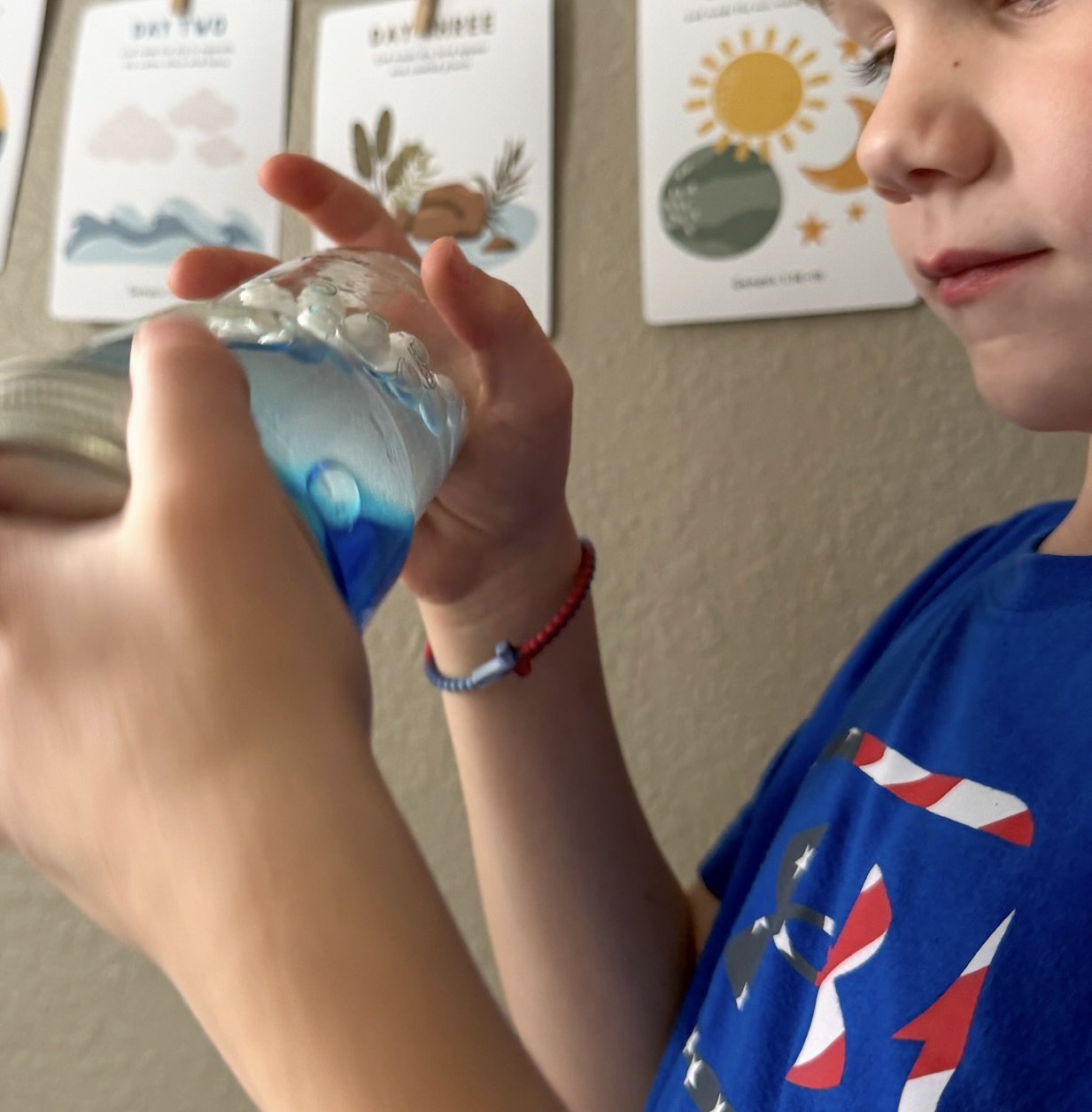 DIY Sensory Jar for Teaching Creation (Day 2)