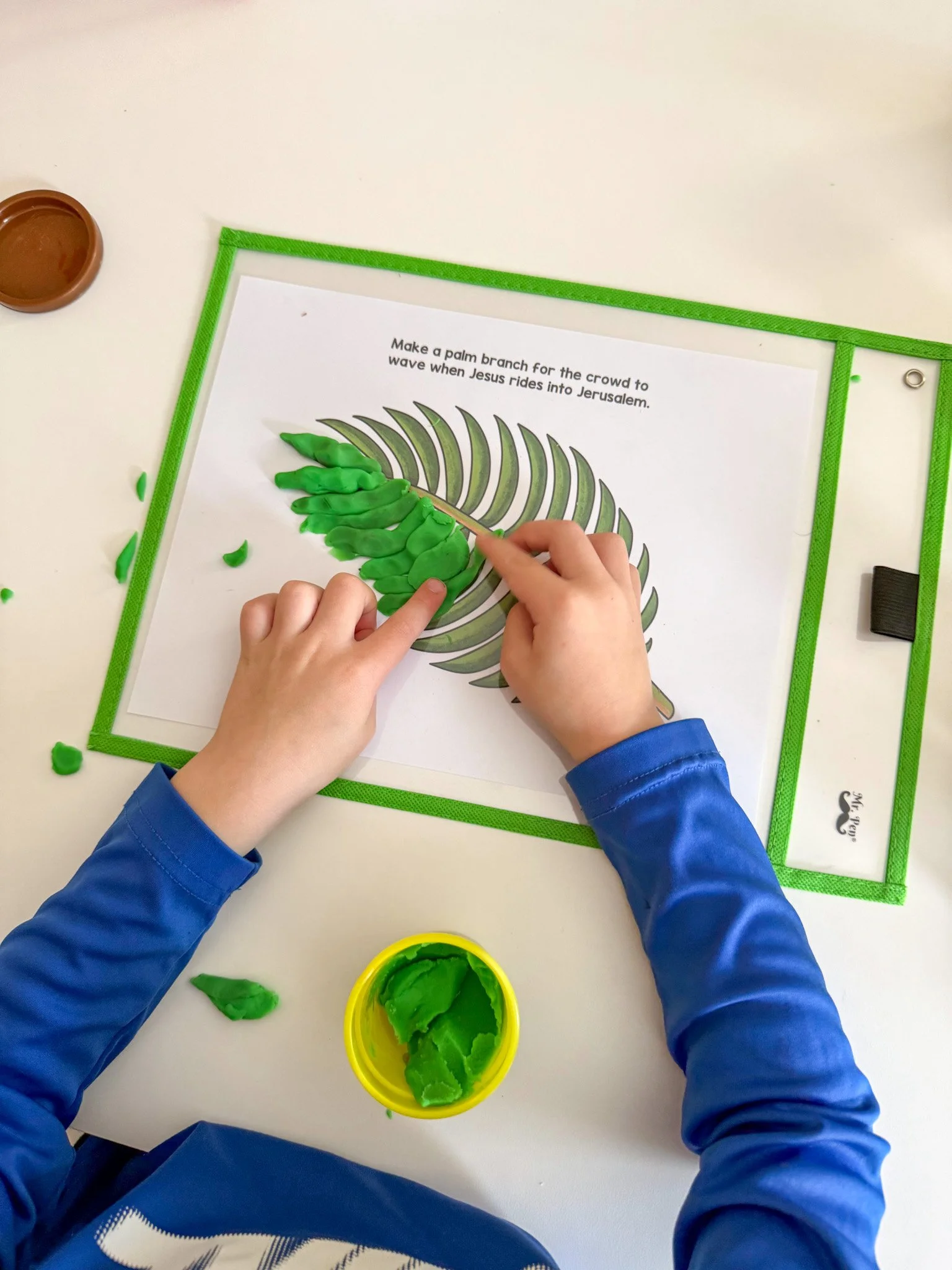 Easter Story Play Dough Mats