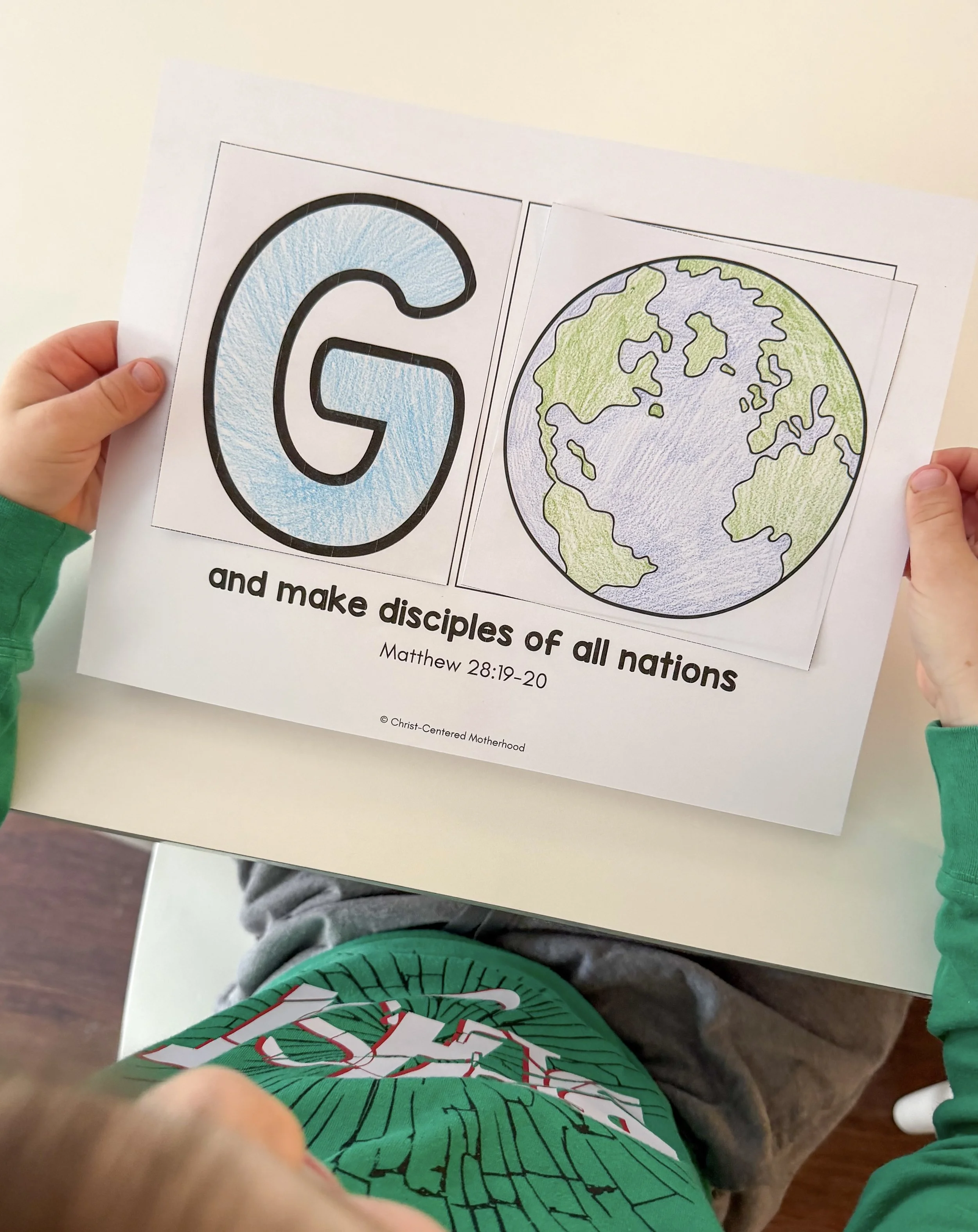 Go and Make Disciples Cut and Paste Activity, English