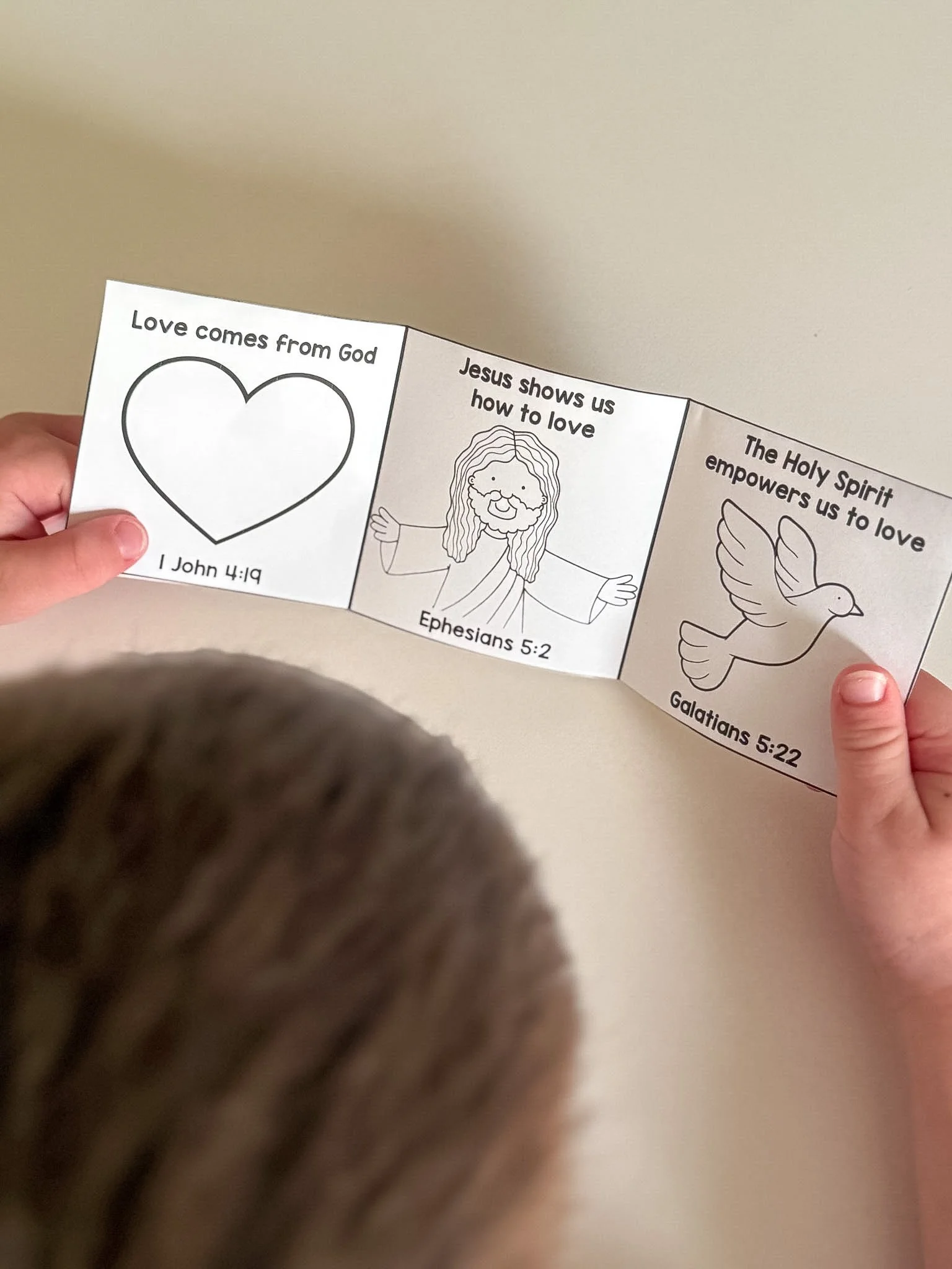 Fruit of the Spirit LOVE Mini Book for Kids, English