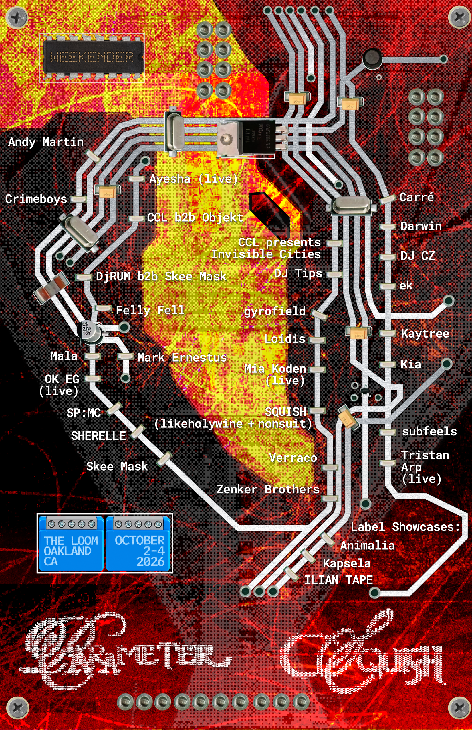 Parameter x SQUISH Weekender: 11x17 Poster (Red)