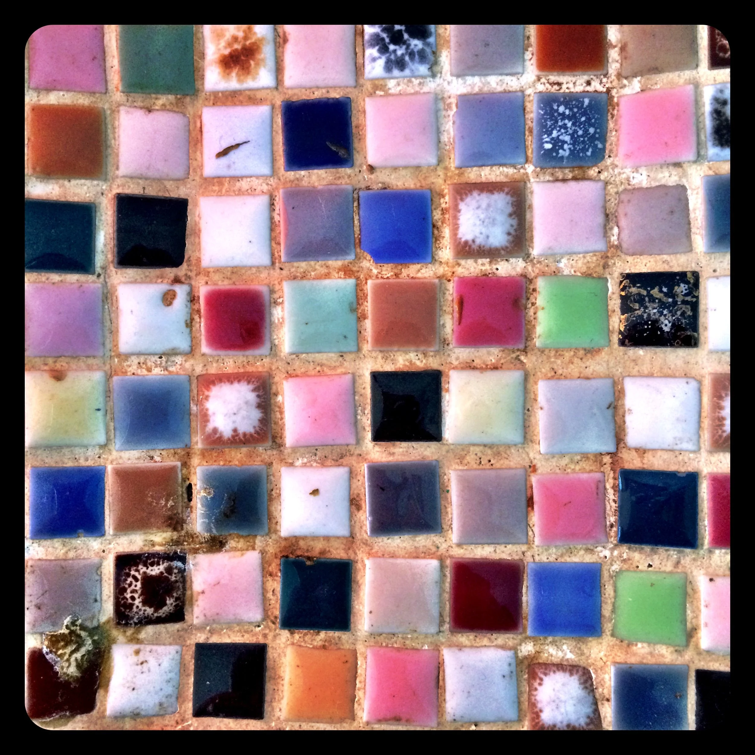 retro tiny tile tray