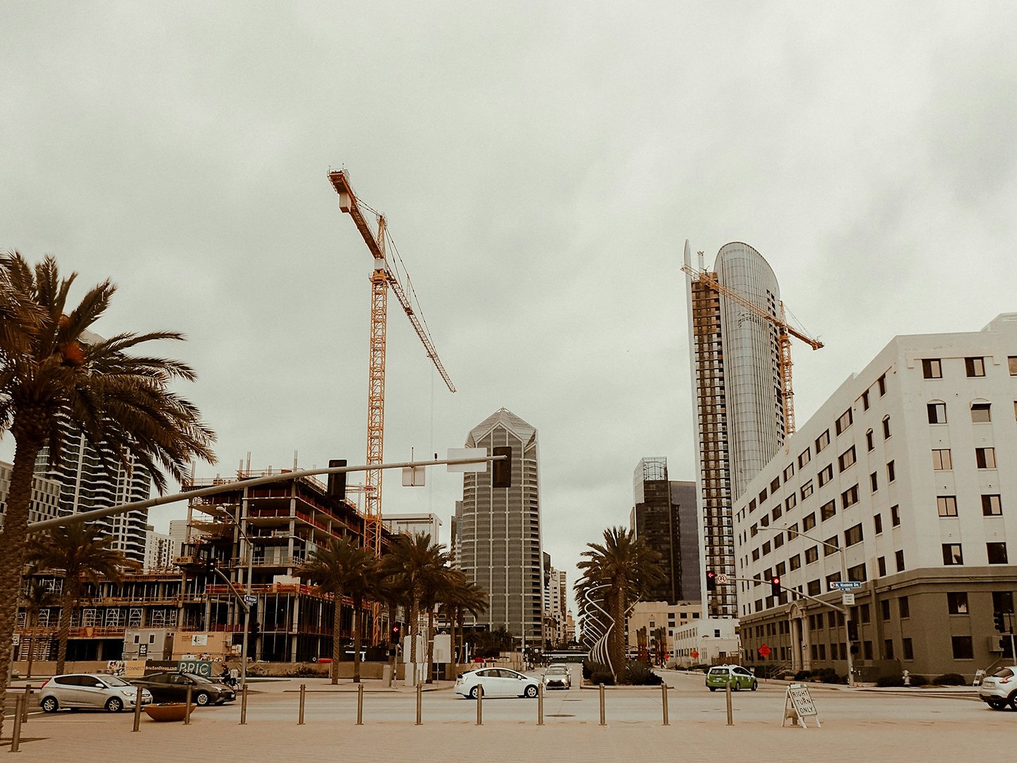 Construction in Downtown San Diego, CA.